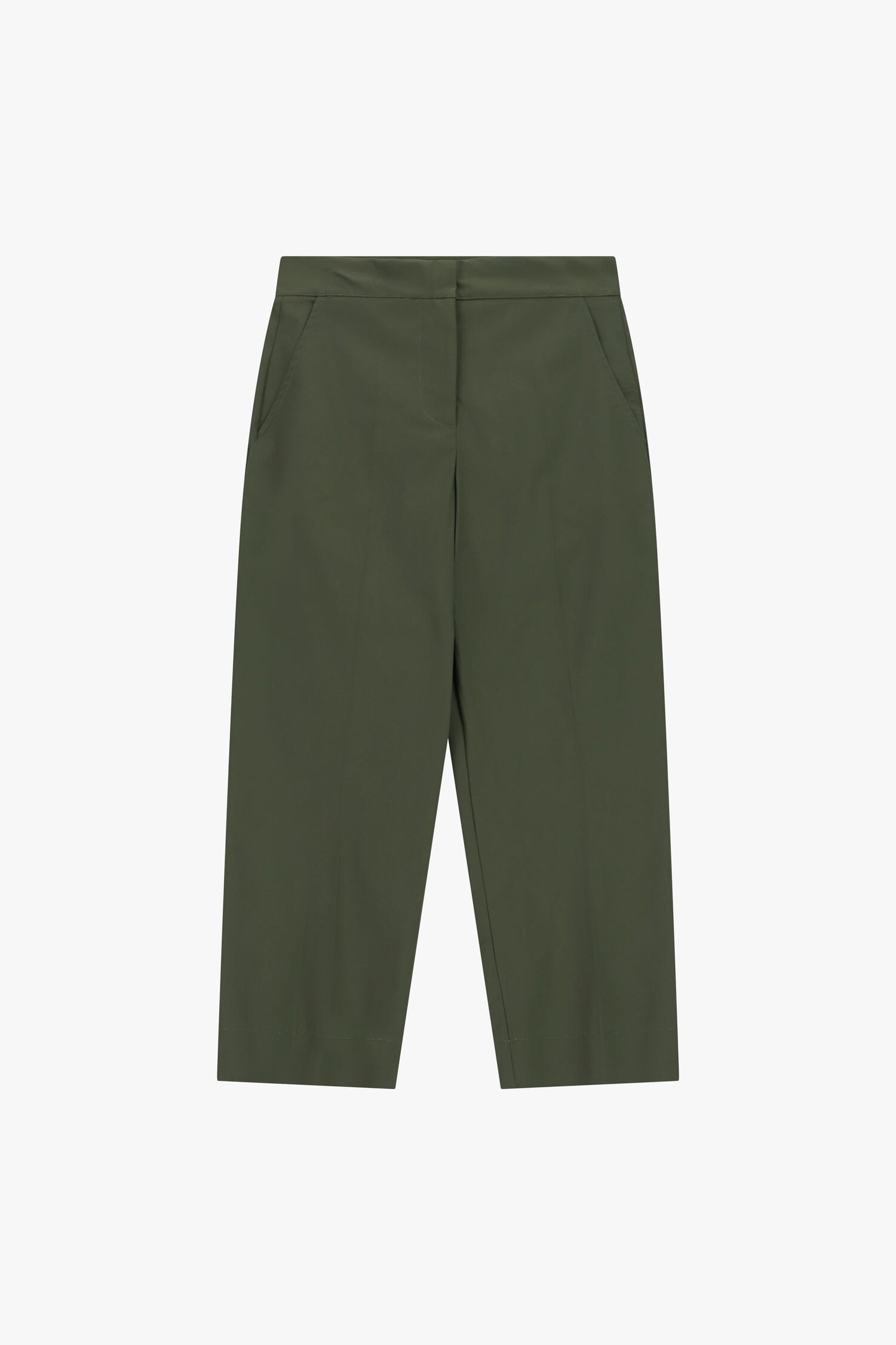 Trousers Cropped Gamba Dritta Con Tasche Dixie