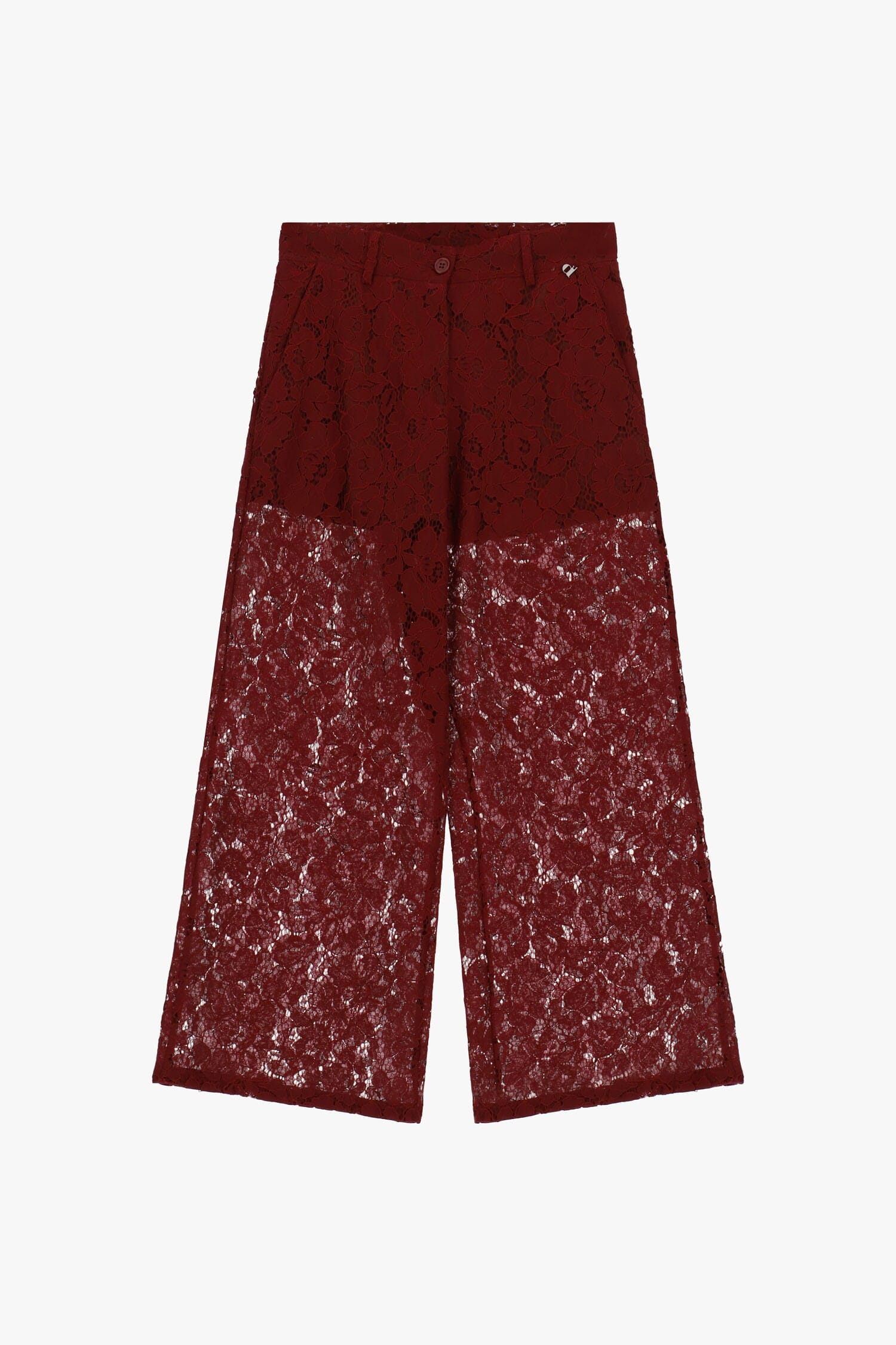 Pantaloni Palazzo Con Ricamo In Pizzo E Gamba Ampia Dixie