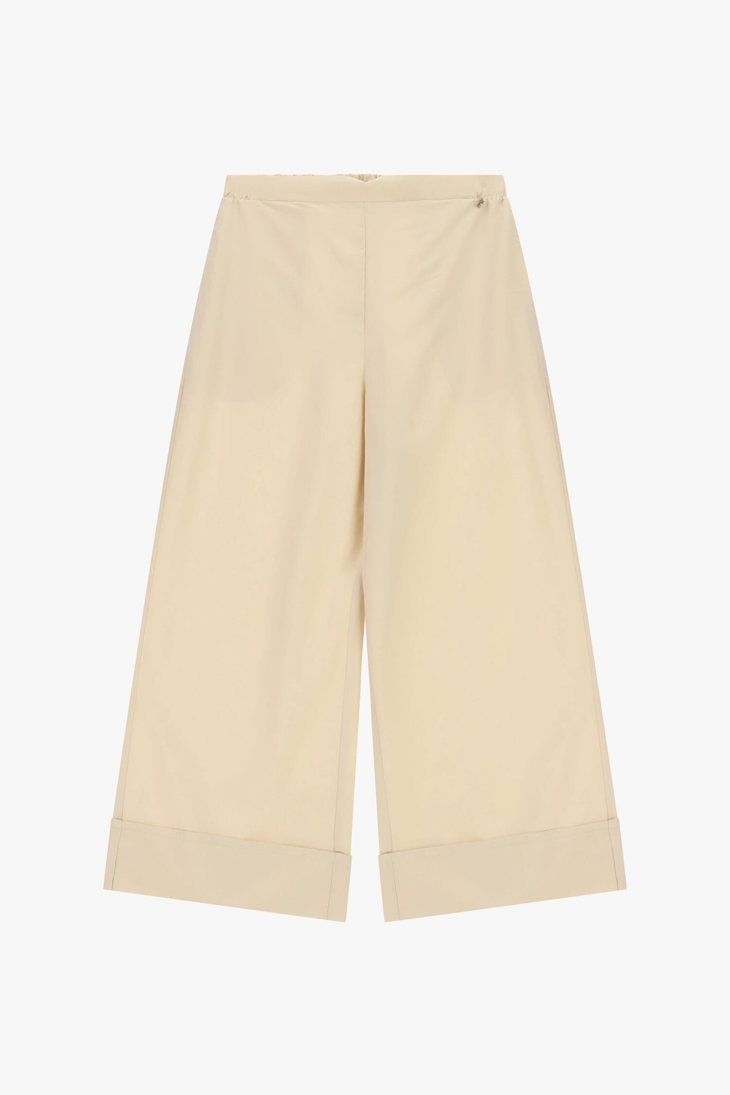 Pantaloni Palazzo Cropped Con Maxi Risvolto Dixie