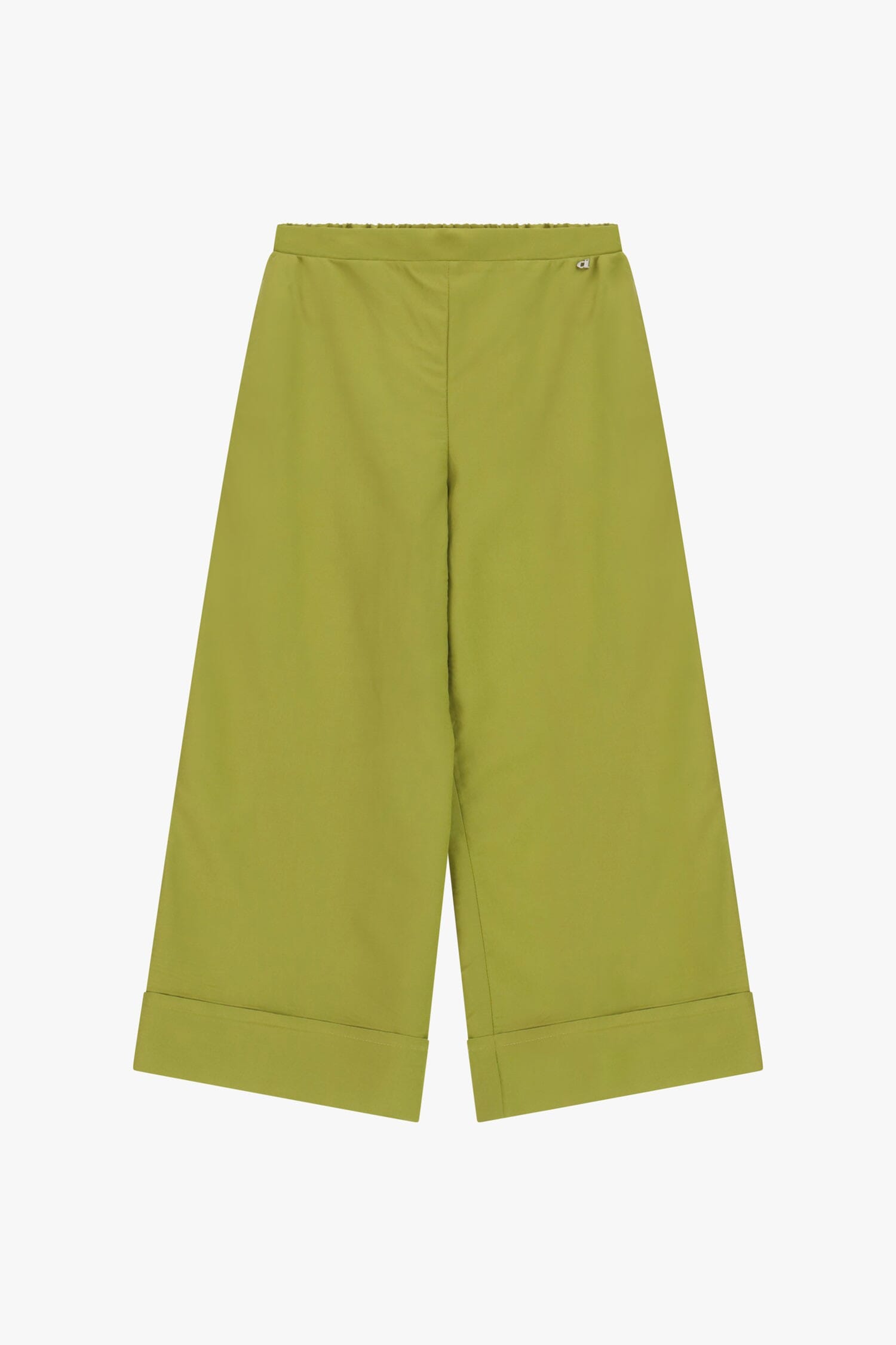 Pantaloni Palazzo Cropped Con Maxi Risvolto Dixie