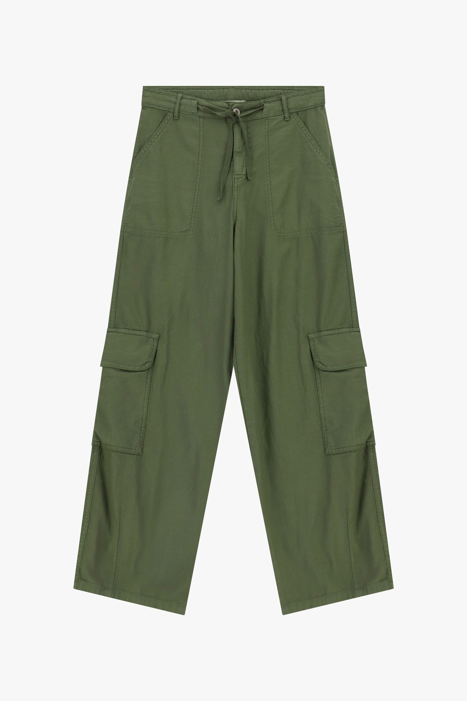 Pantaloni Palazzo Con Tasche Cargo Laterali Dixie