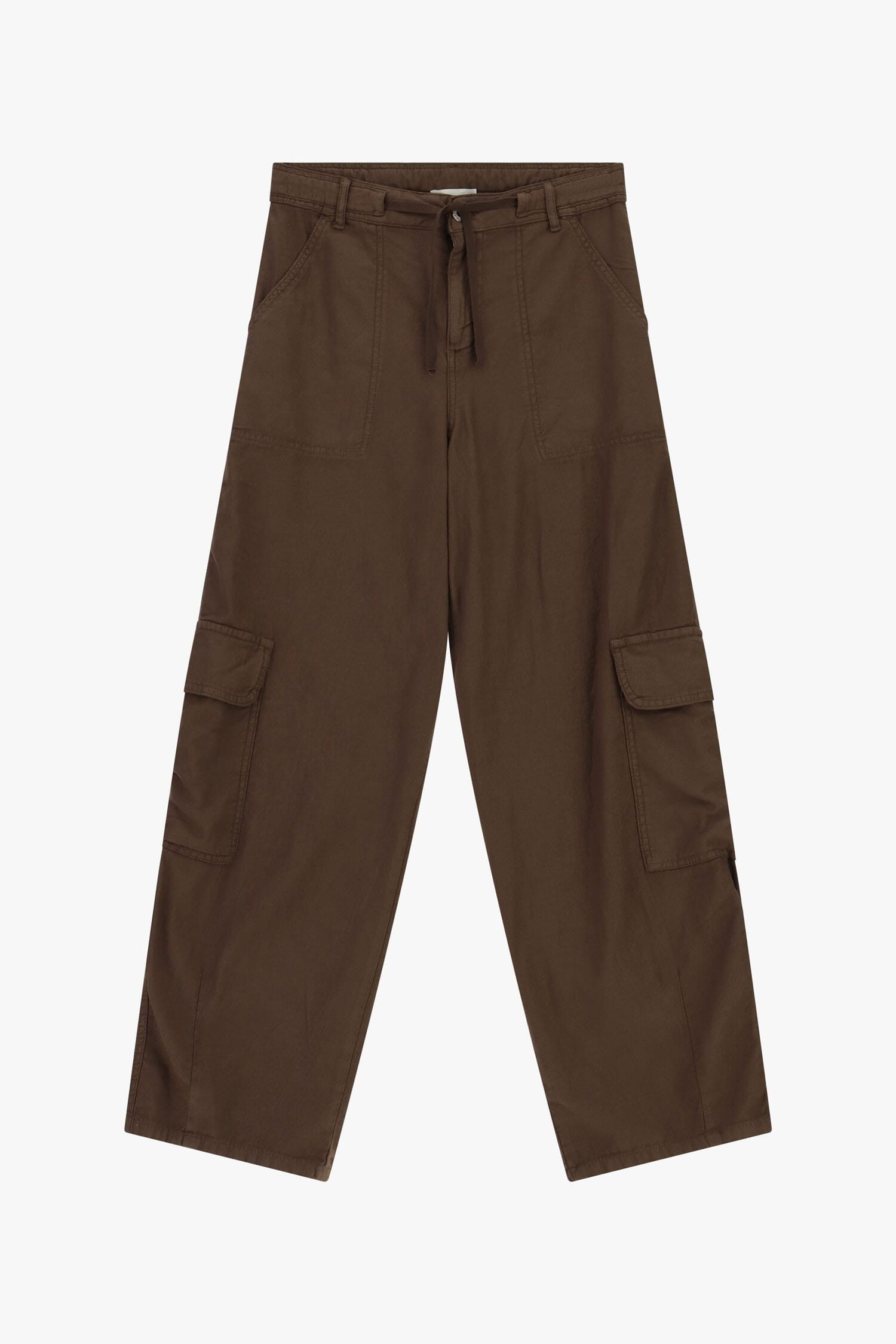 Pantaloni Palazzo Con Tasche Cargo Laterali Dixie
