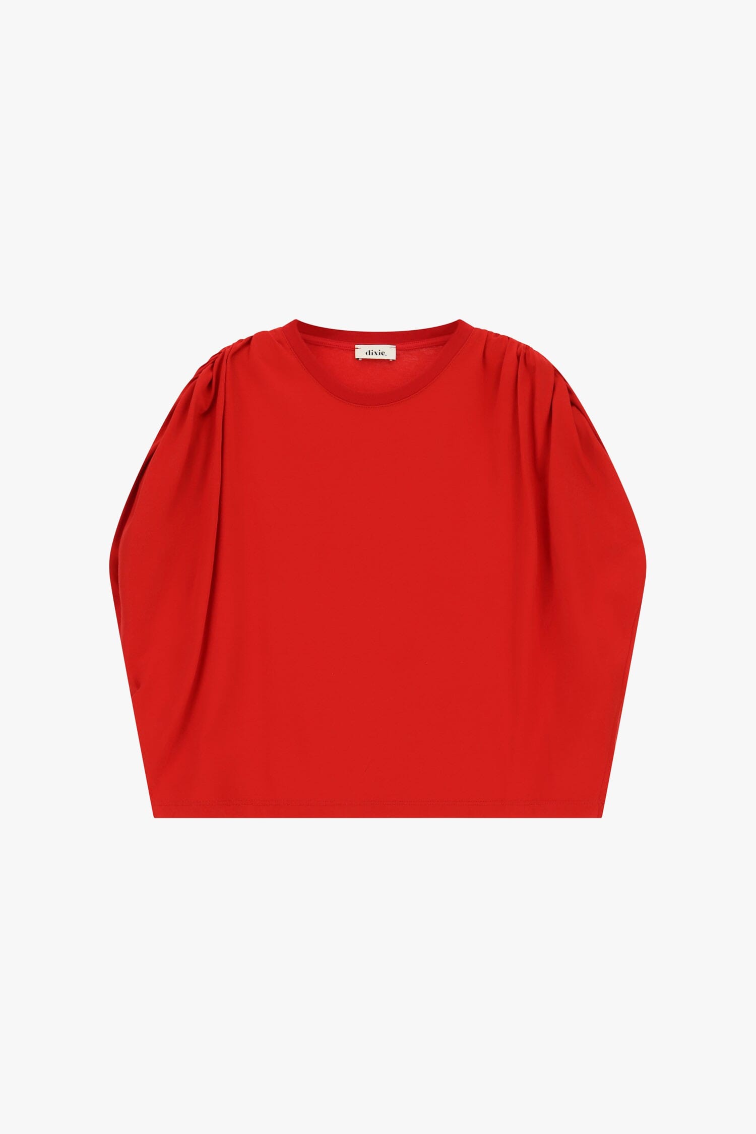 T-Shirt Manica Lunga Con Spalle Arricciate Dixie