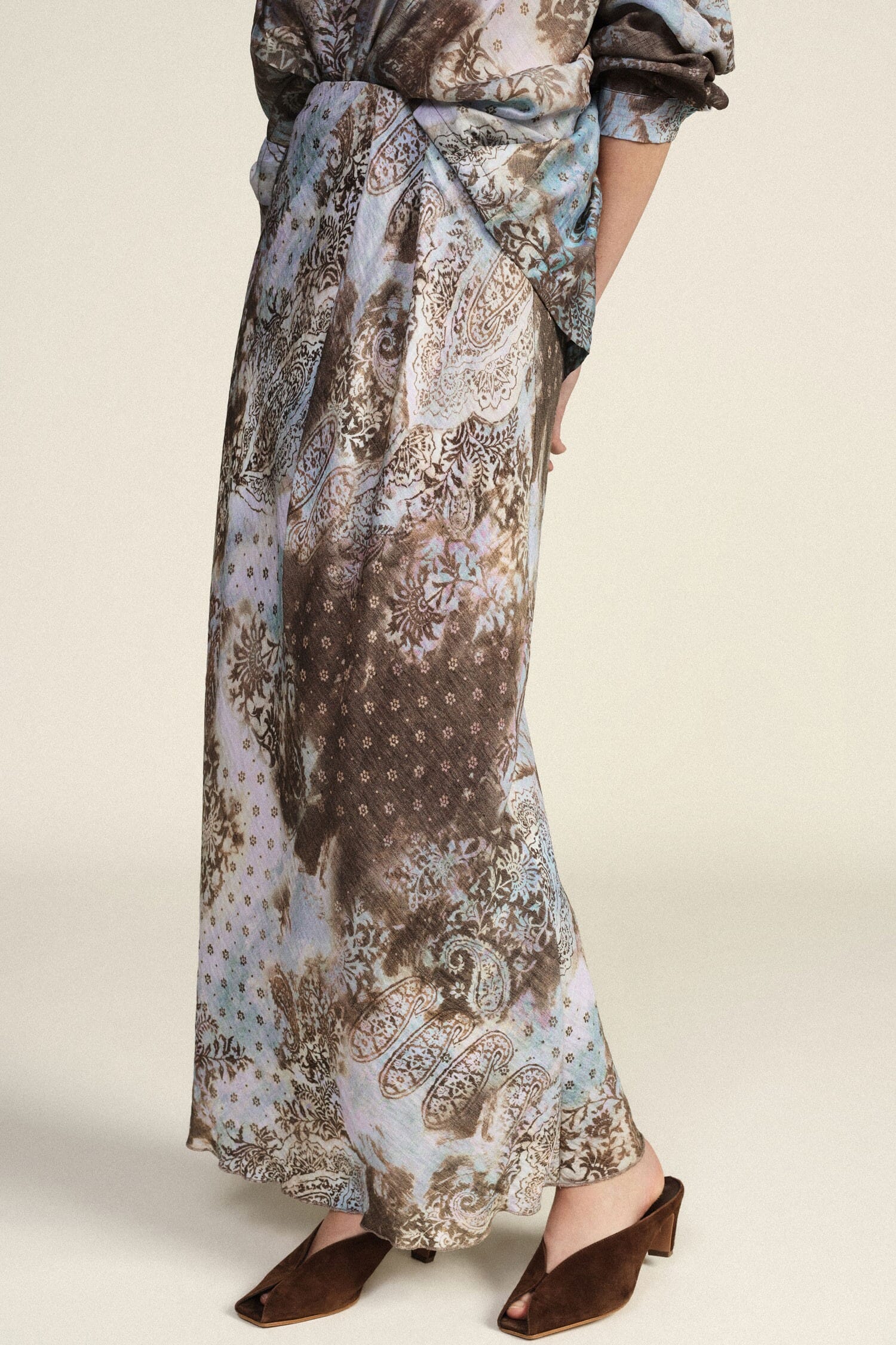 Jupe longue Dixie Floral Paisley Print