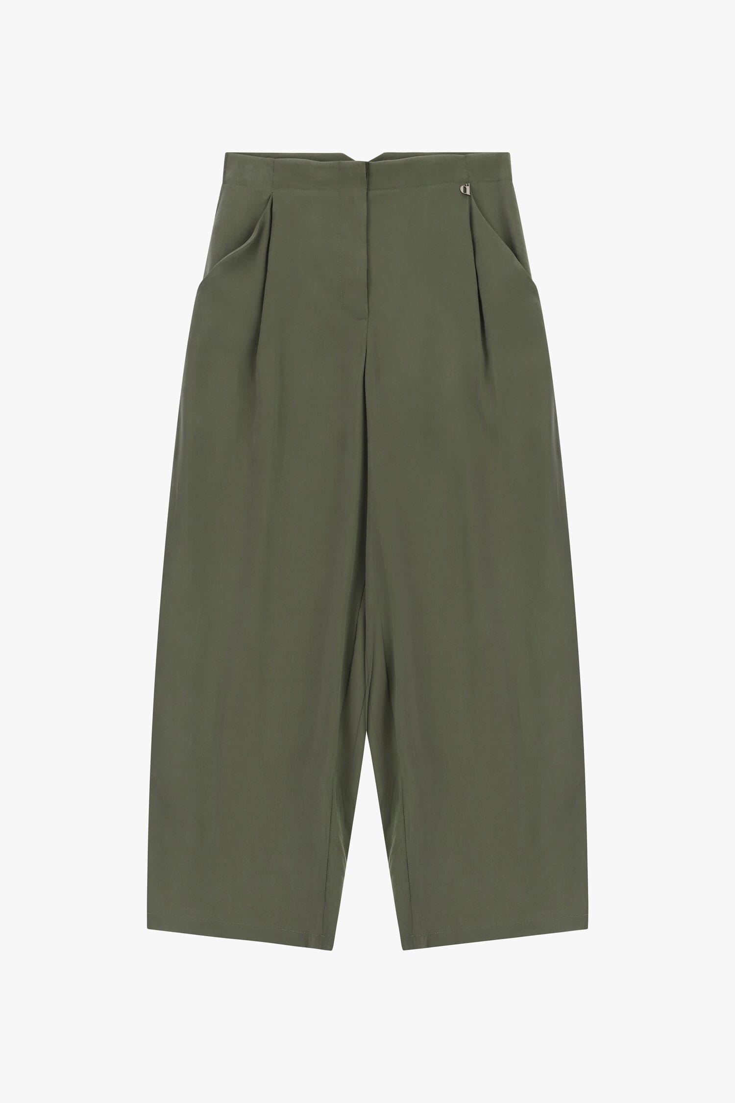 Pantaloni Palazzo Vita Alta Con Pinces Dixie