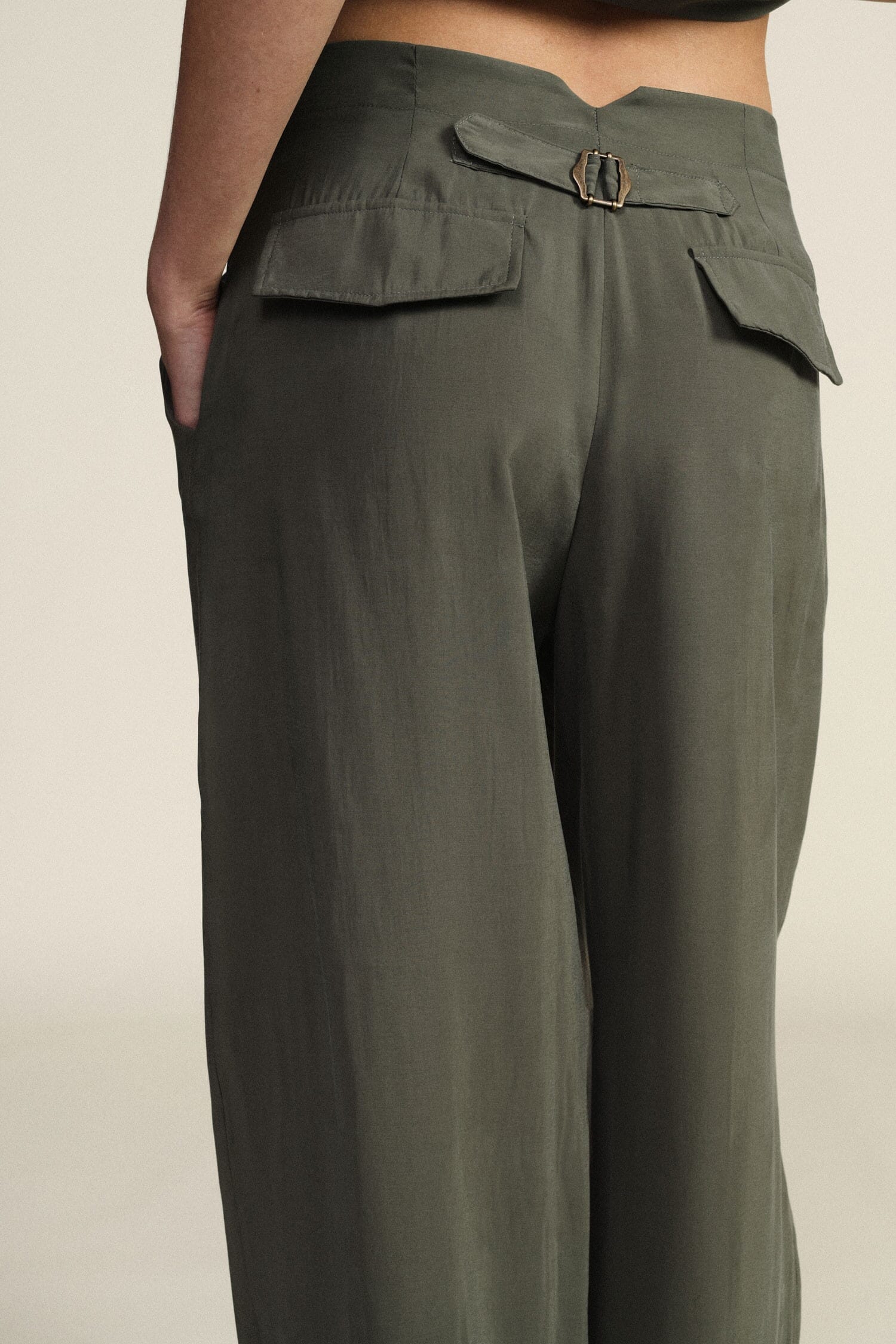Pantaloni Palazzo Vita Alta Con Pinces Dixie