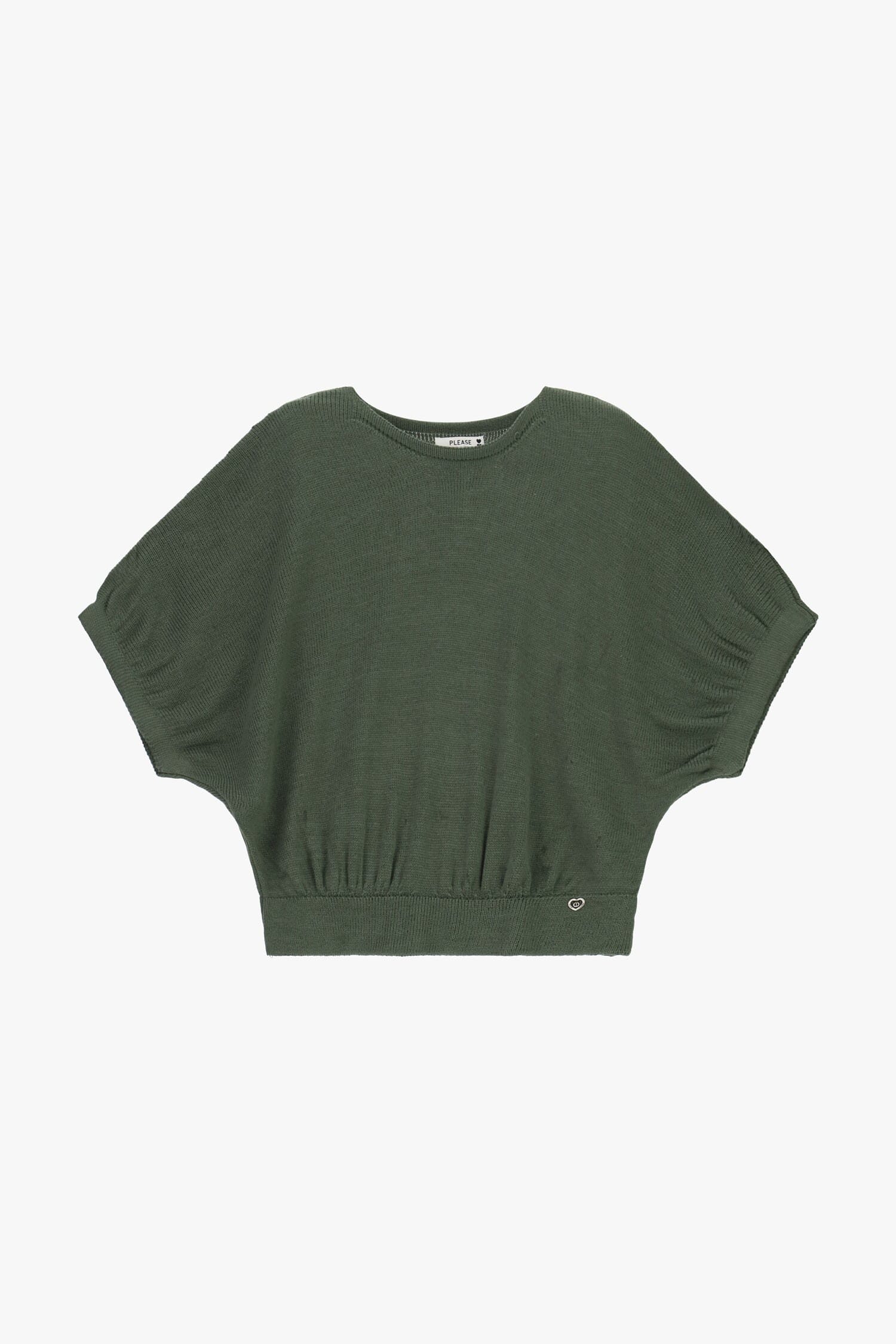 Top ample avec manches chauve-souris et bas élastique Please