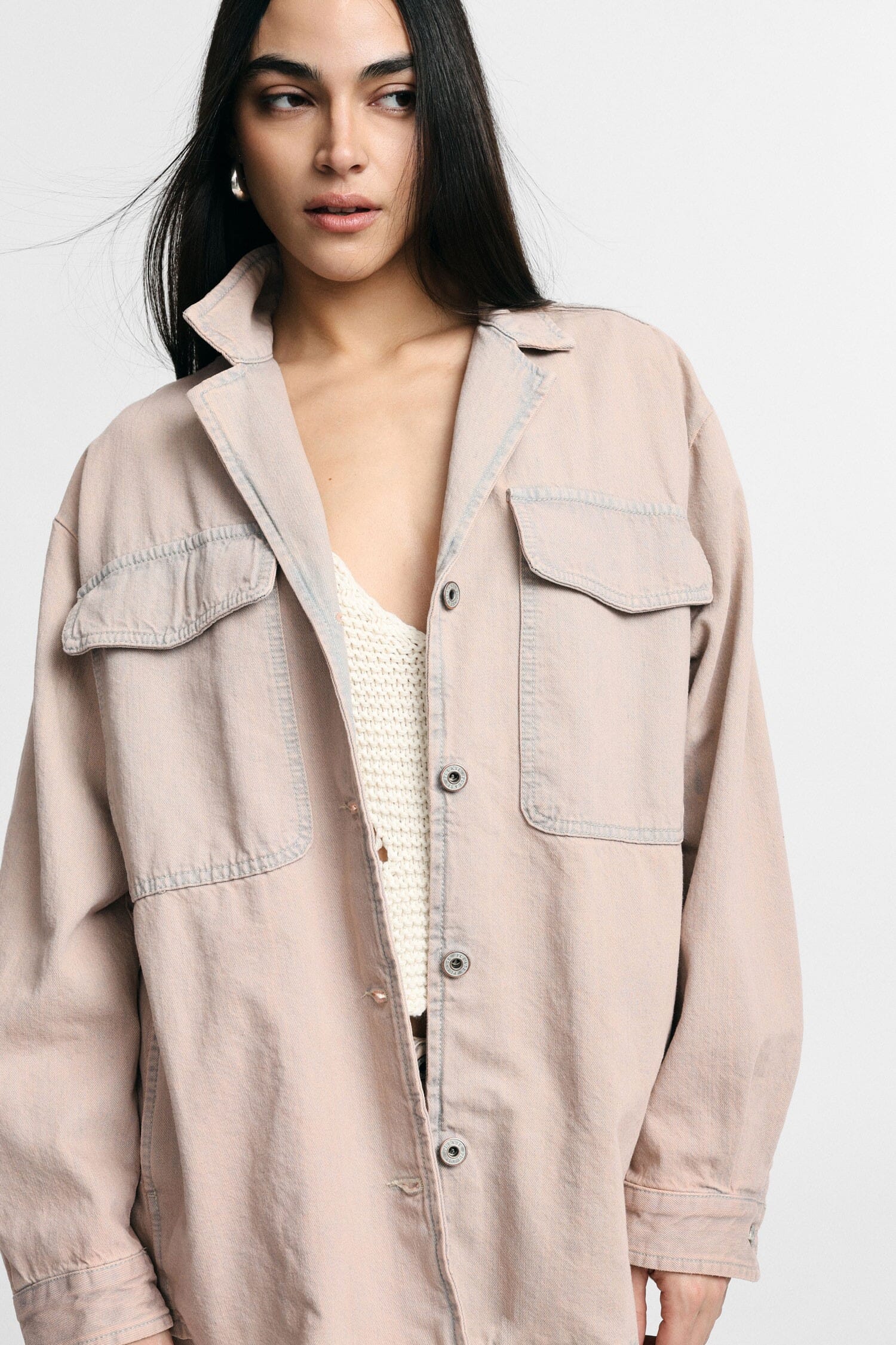 Veste chemise à coupe régulière Poches avant plaquées S.V.P.