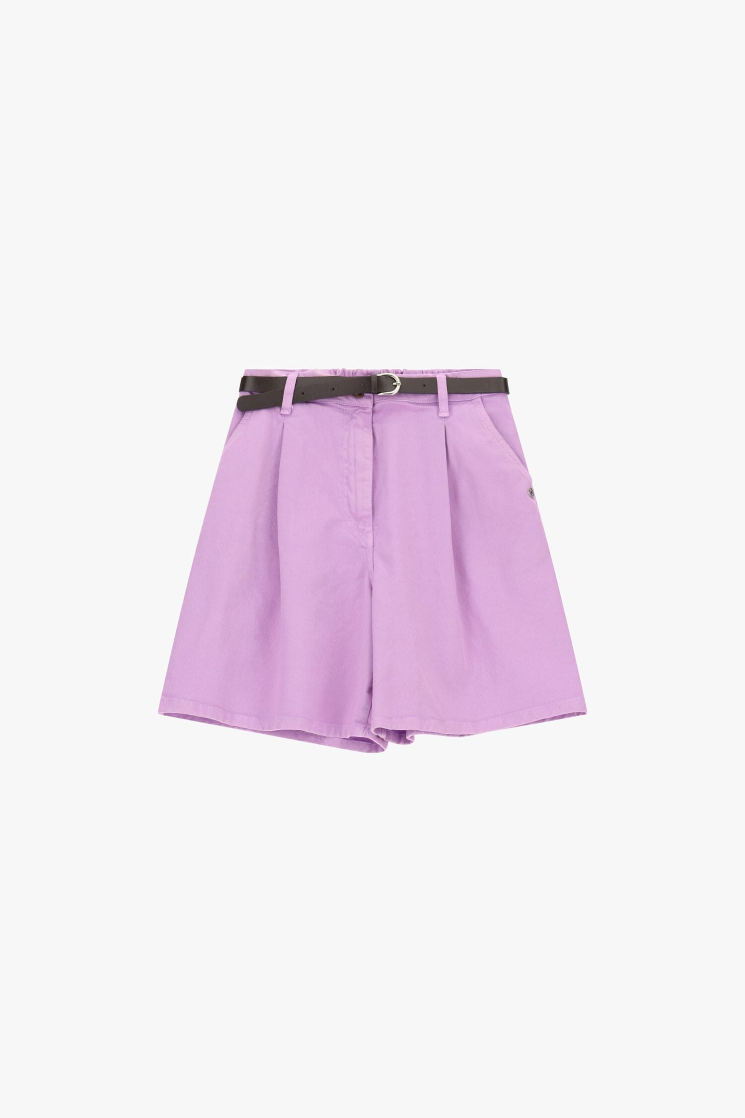 Shorts Regular-Fit Con Pinces E Cintura Please