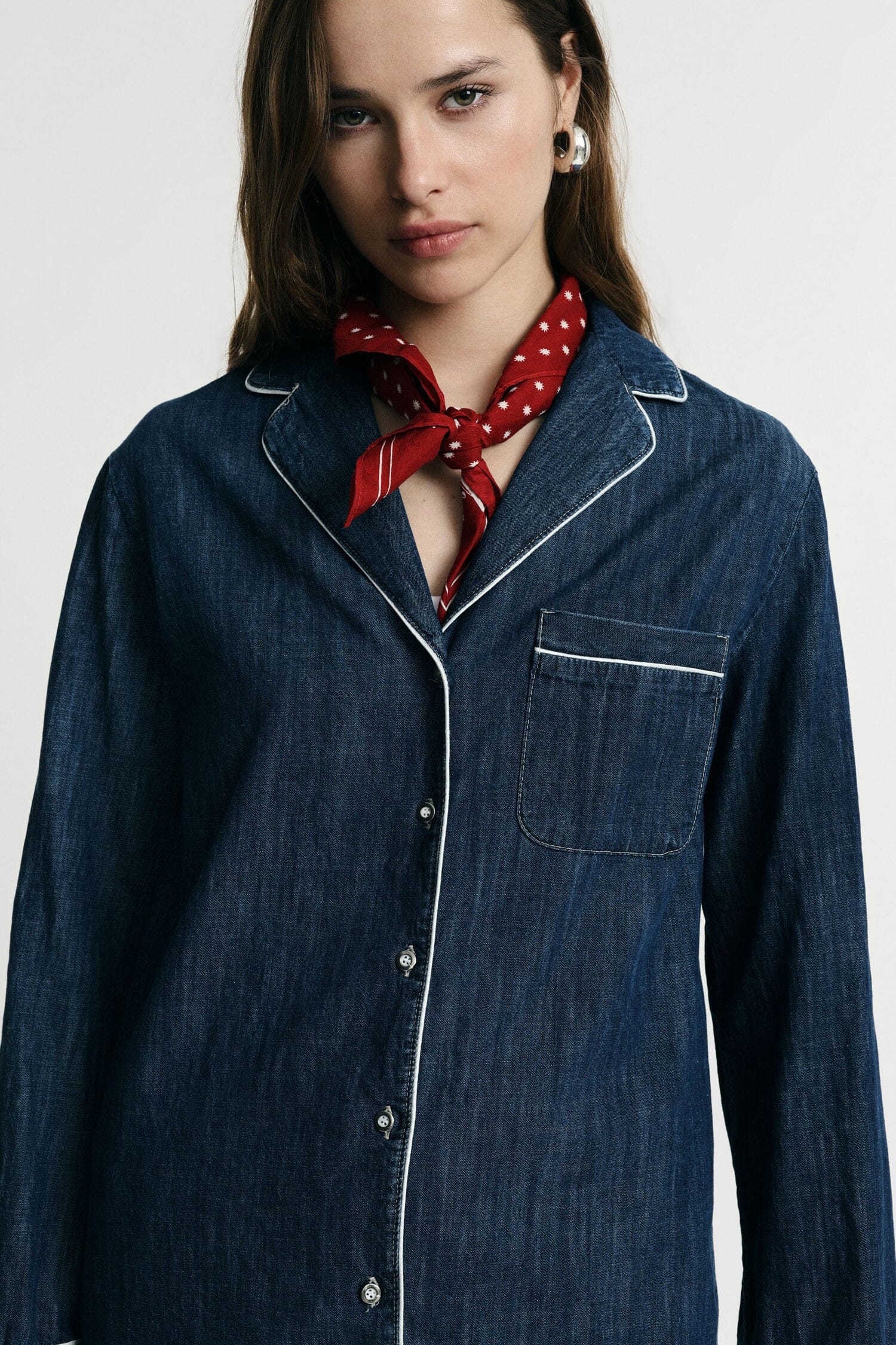 Camicia Regular-Fit Con Piping E Taschino Please