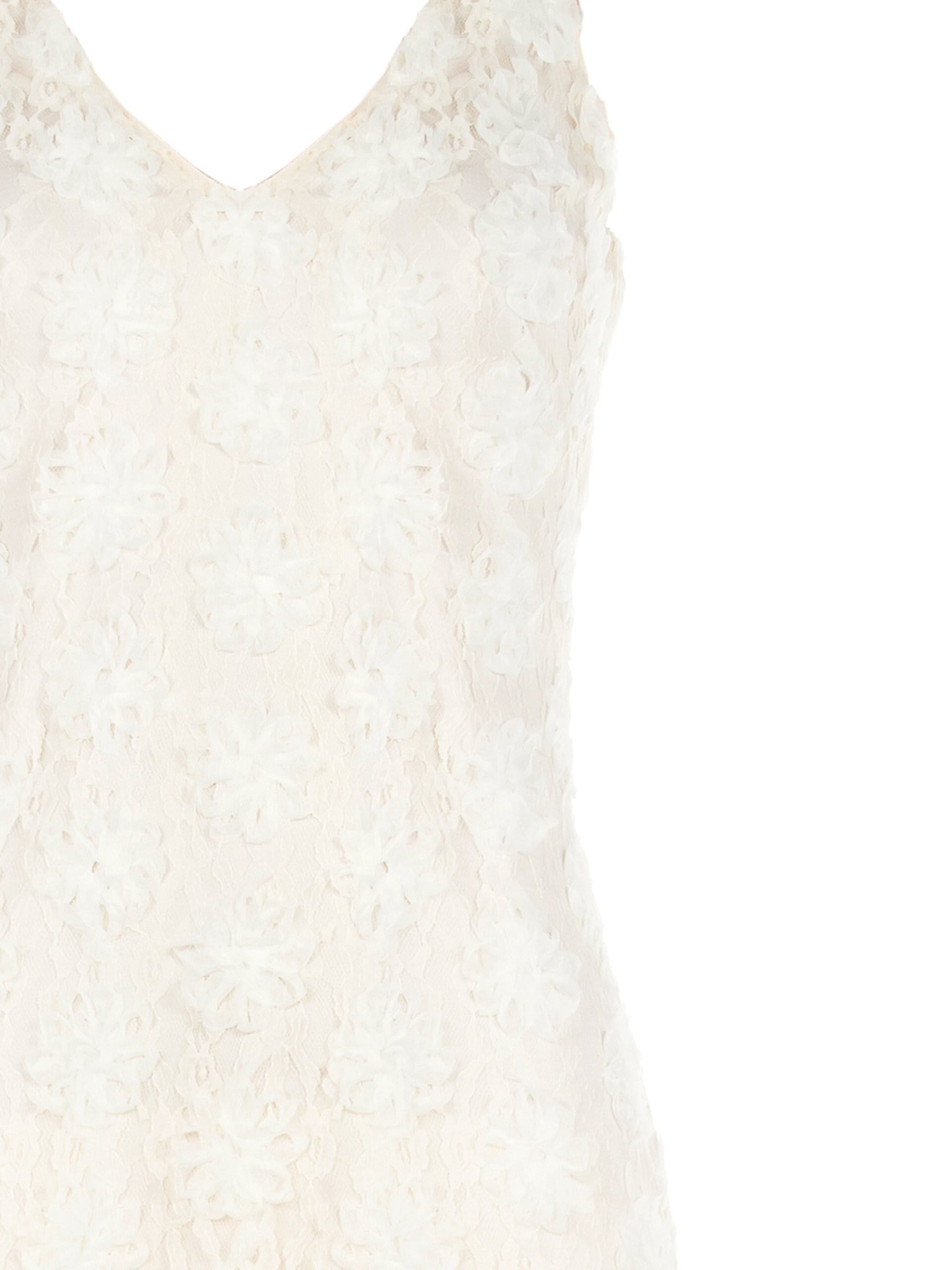 Rose Tulle Embroidered Mermaid Long Dress In Relief Rinascimento