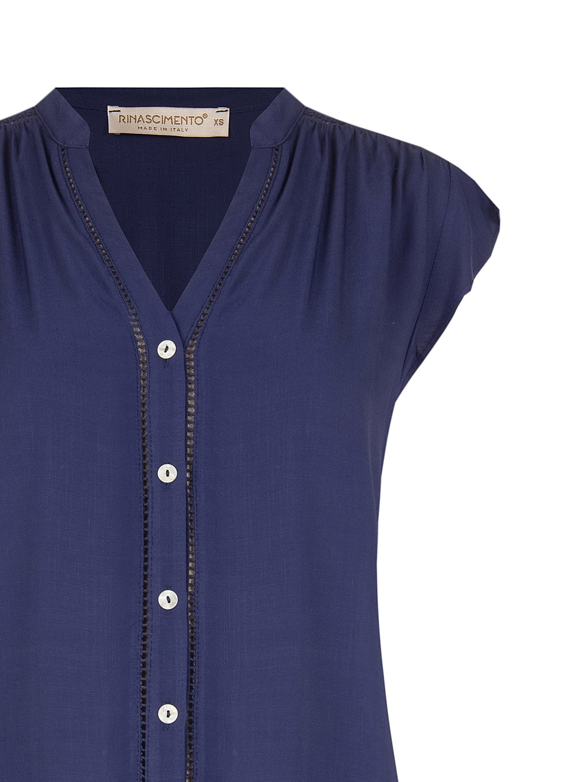 Rinascimento - Chemise ample en viscose à col en V