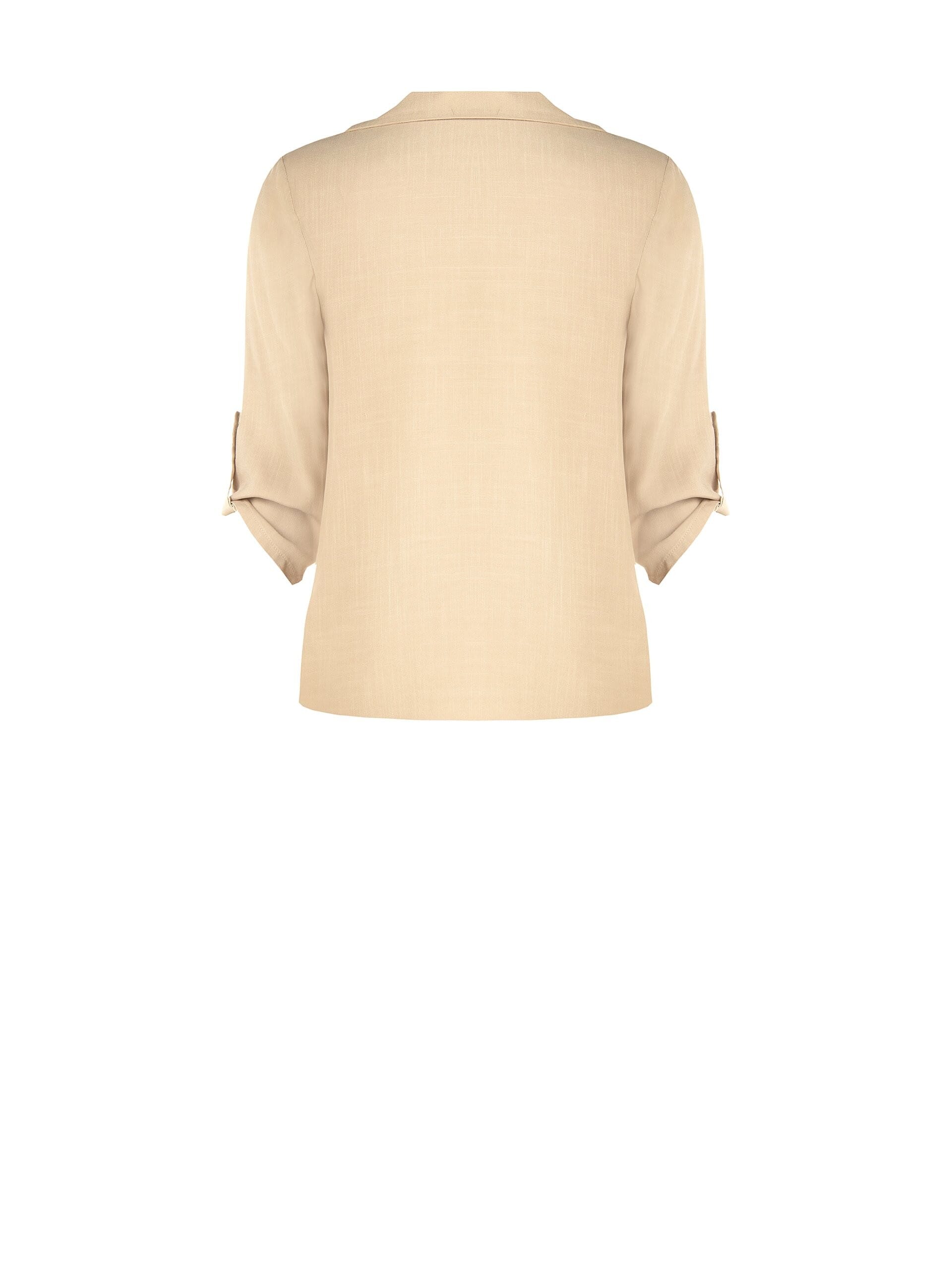 Chemise en viscose fluide avec col en V et poches Rinascimento