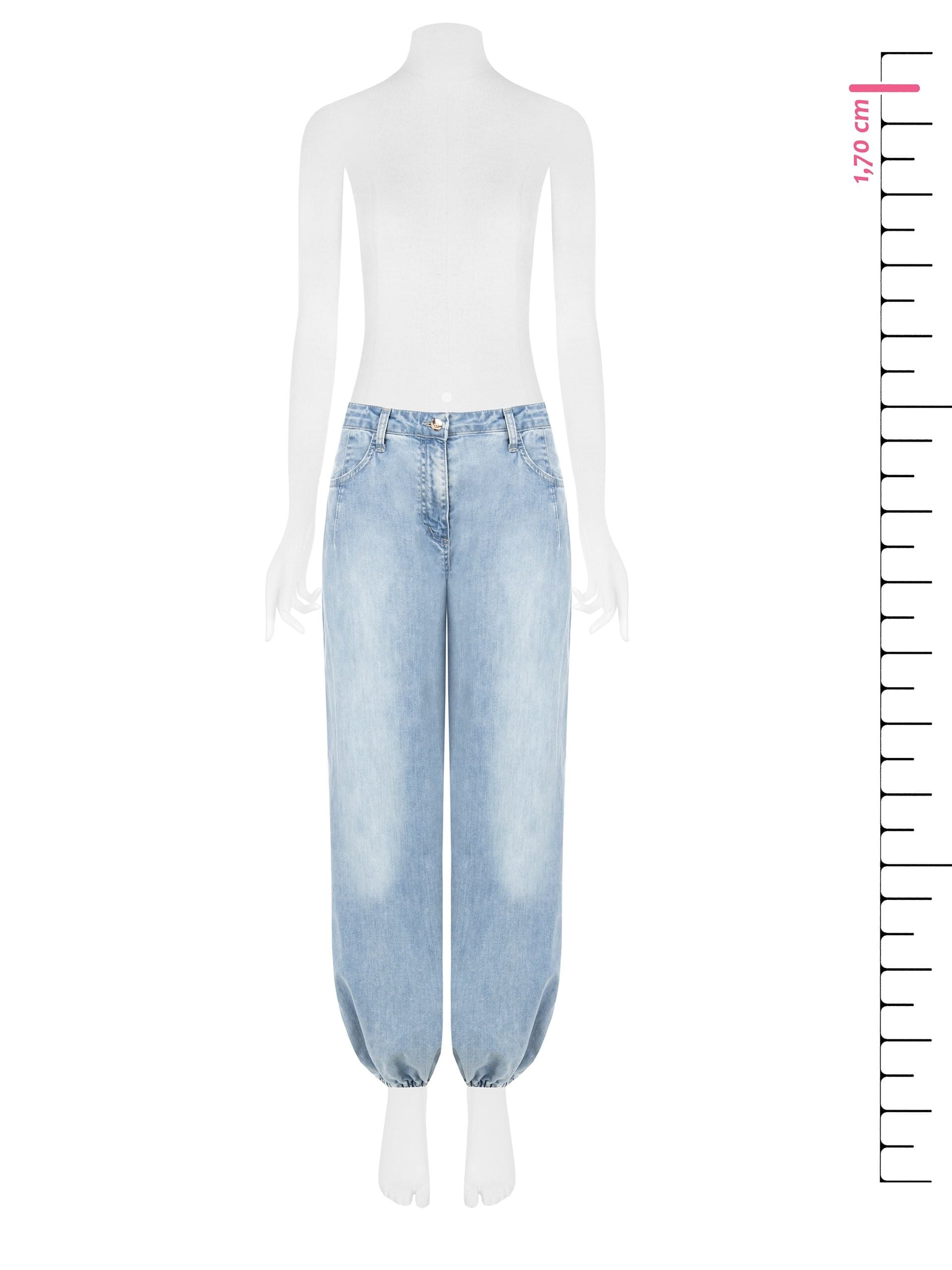 Rinascimento Light Wash Balloon Jeans
