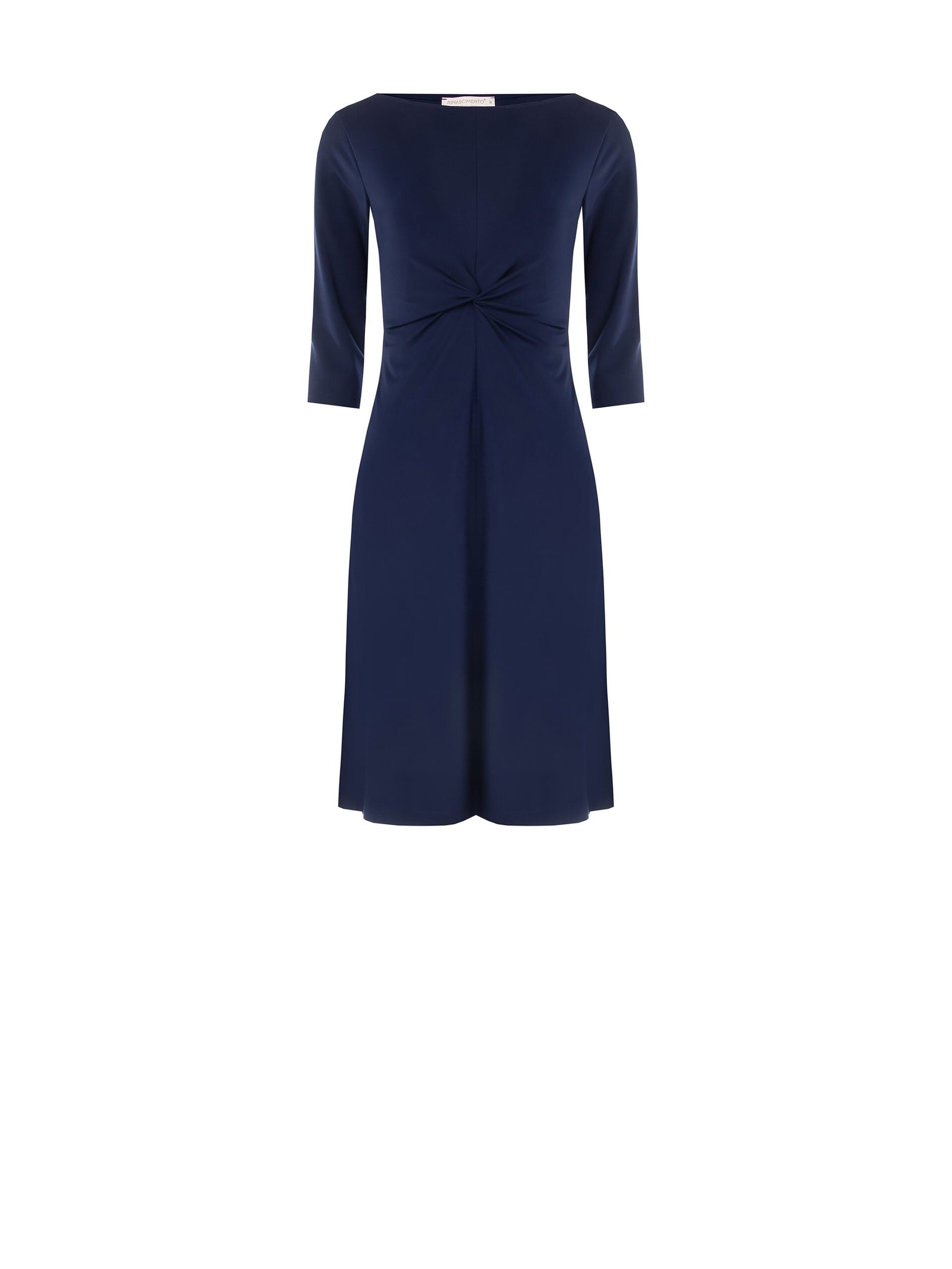 Rinascimento Flared Dress With Light Milan Stitch Embroidery