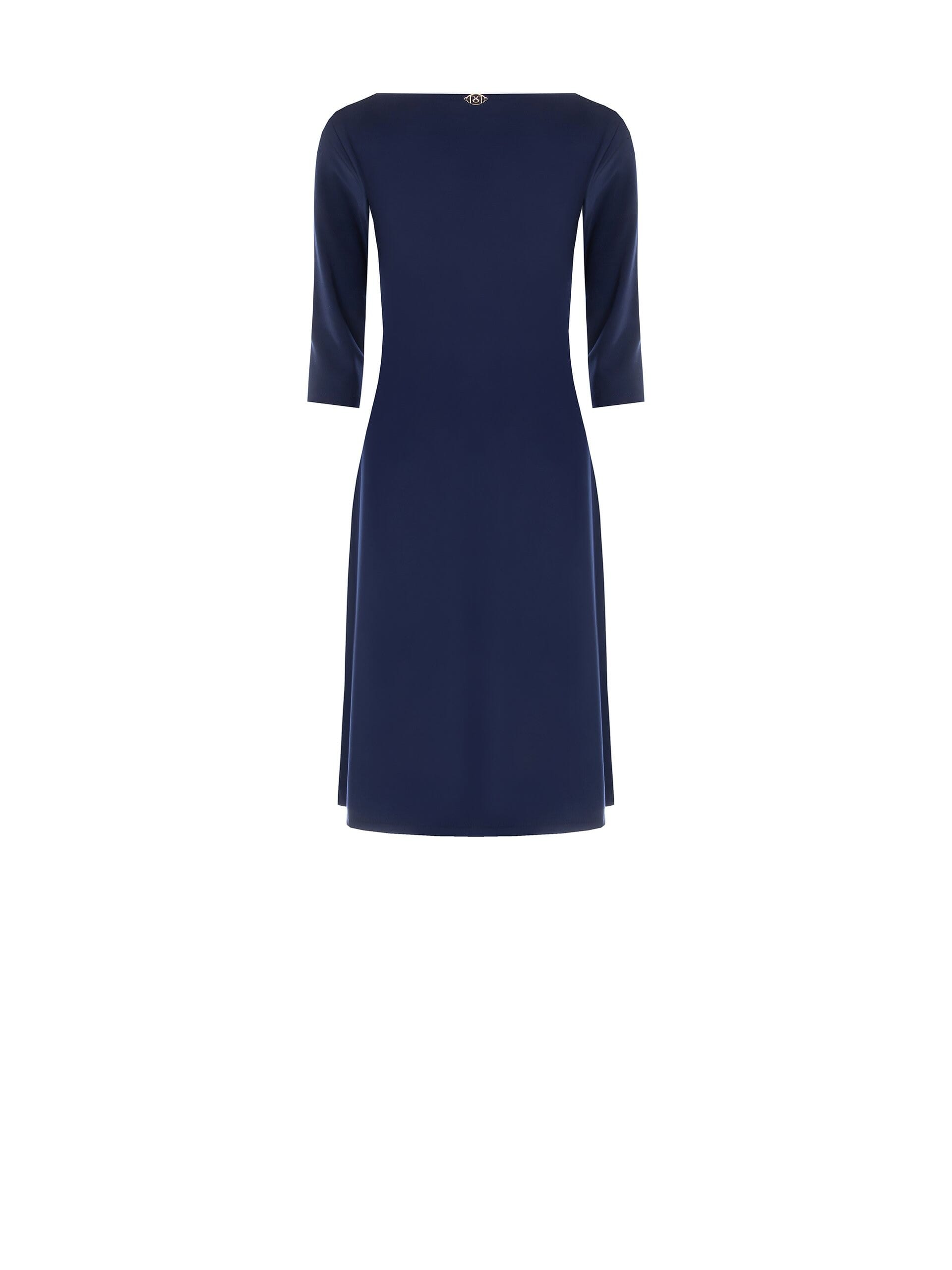 Rinascimento Flared Dress With Light Milan Stitch Embroidery