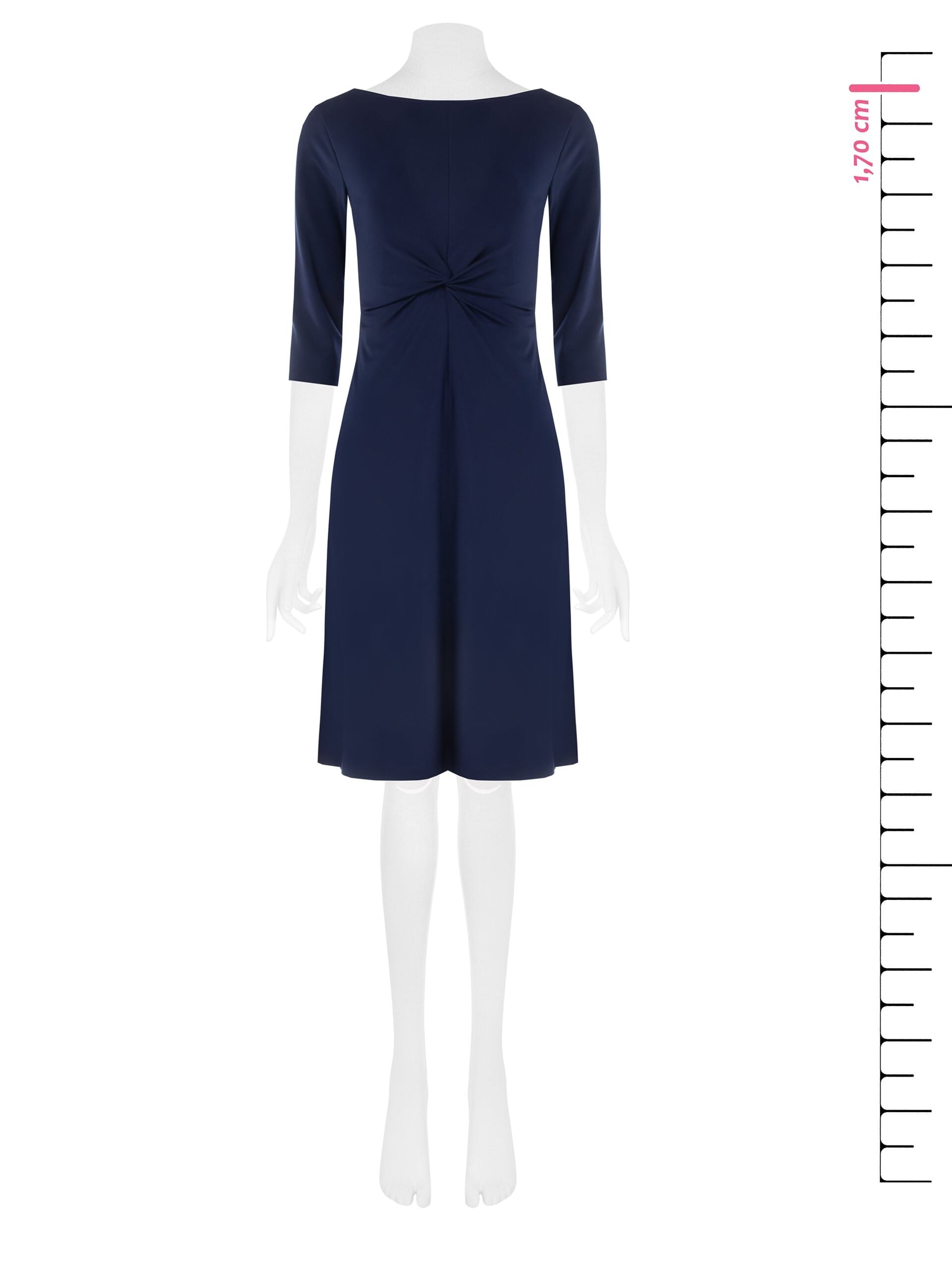 Rinascimento Flared Dress With Light Milan Stitch Embroidery