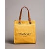 Shopper Bag Small In Canvas With Logo Twinset