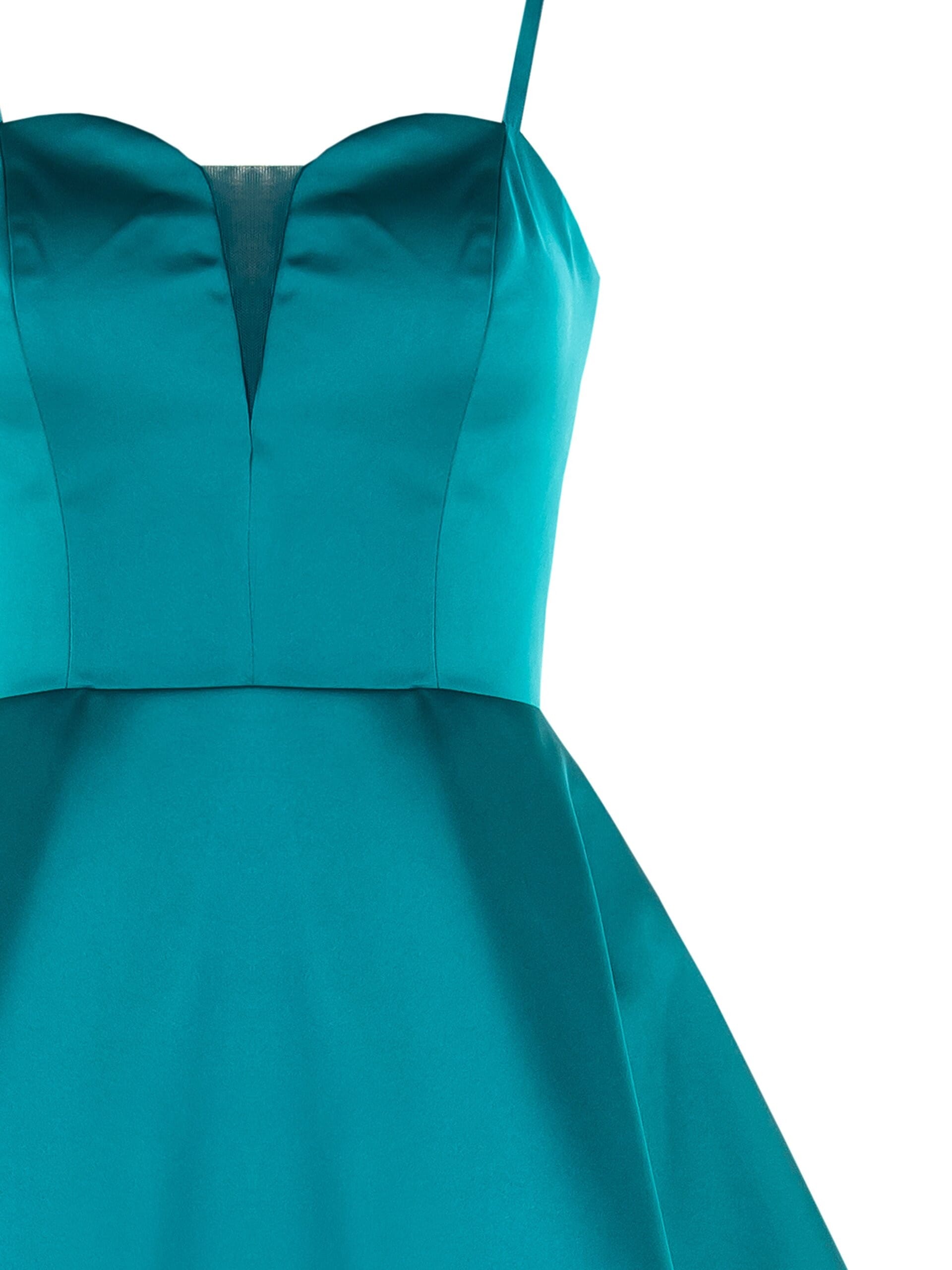 Abito Corto Prom A Palloncino In Raso Con Coppe Rinascimento