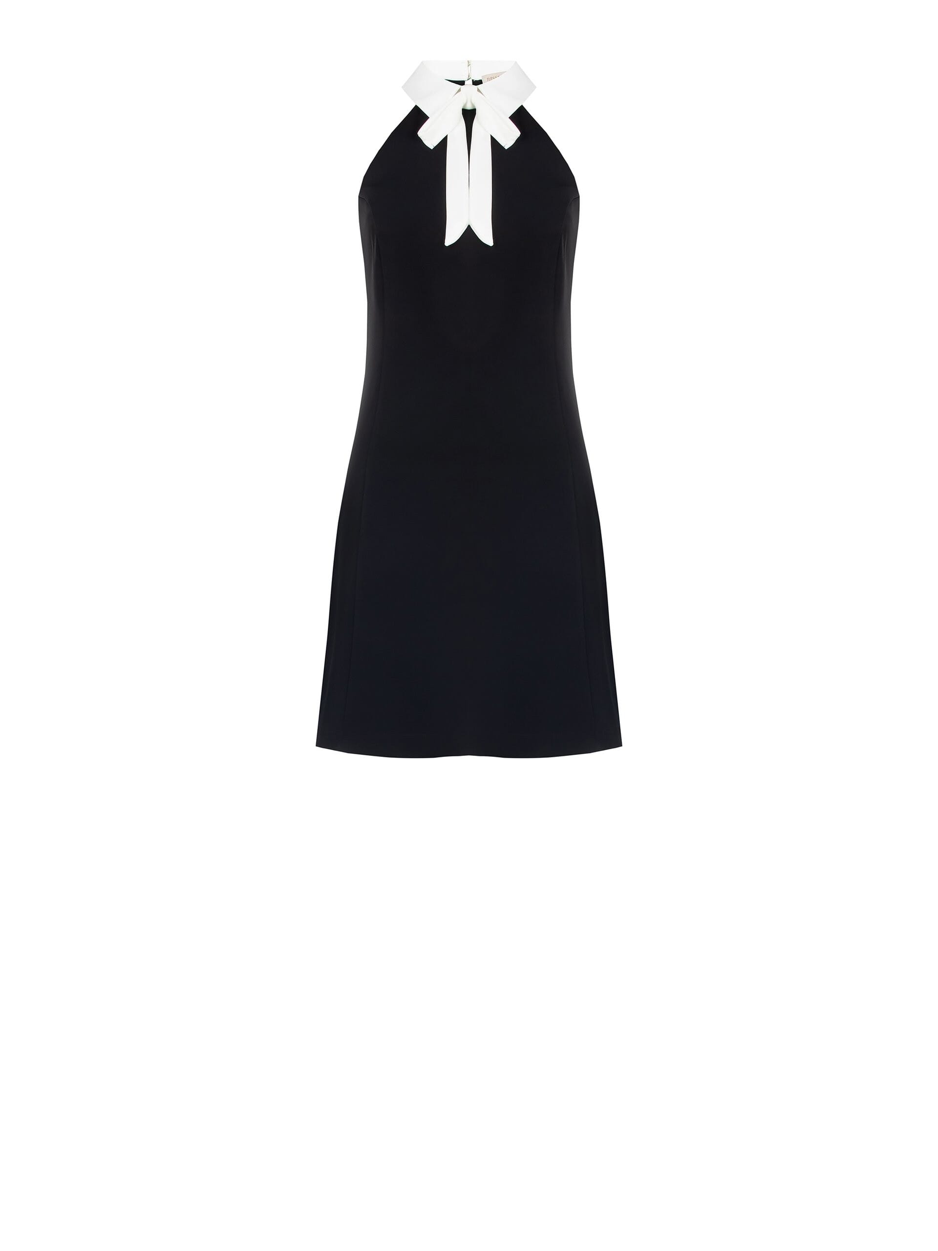 Short A-line Dress in Fluid Fabric Rinascimento