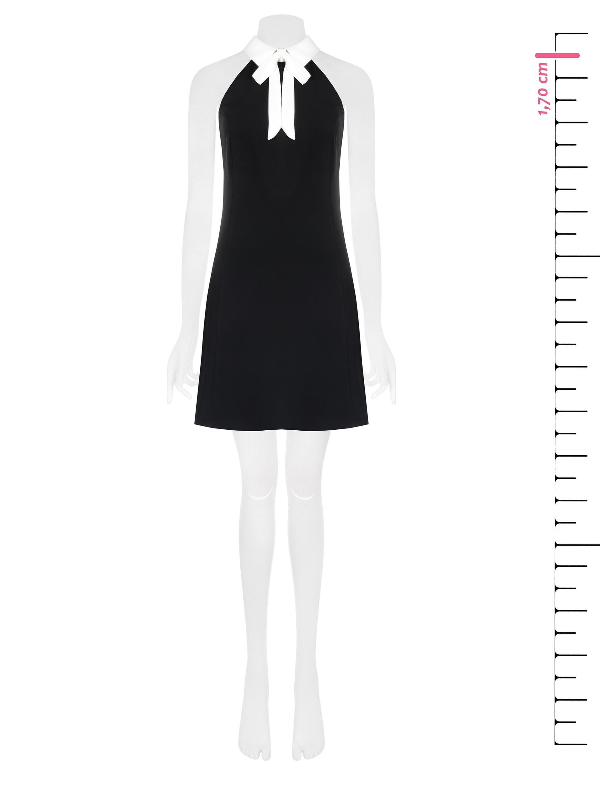 Short A-line Dress in Fluid Fabric Rinascimento