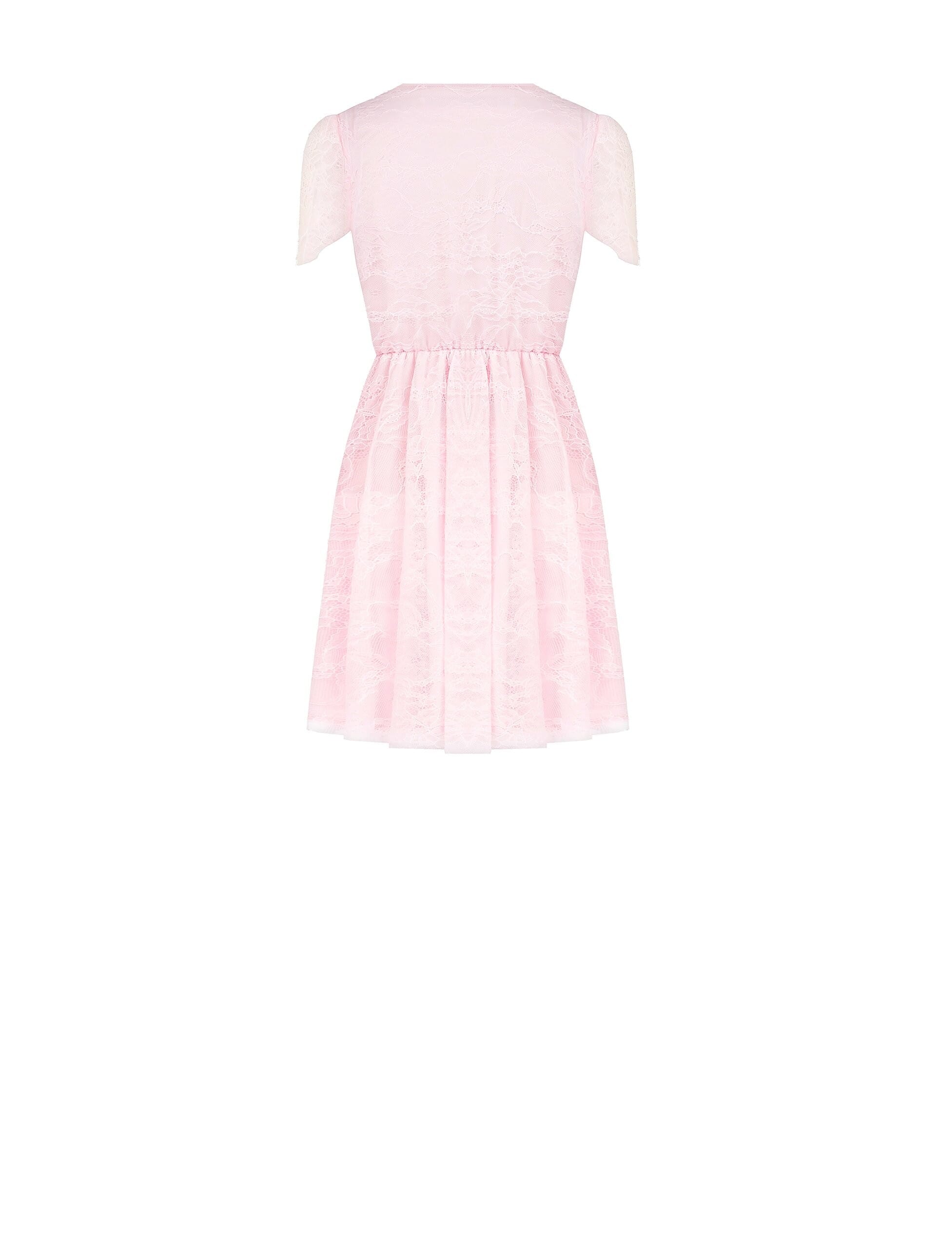 Abito Corto A Ruota In Pizzo Con Scollo A V Incrociato Rinascimento