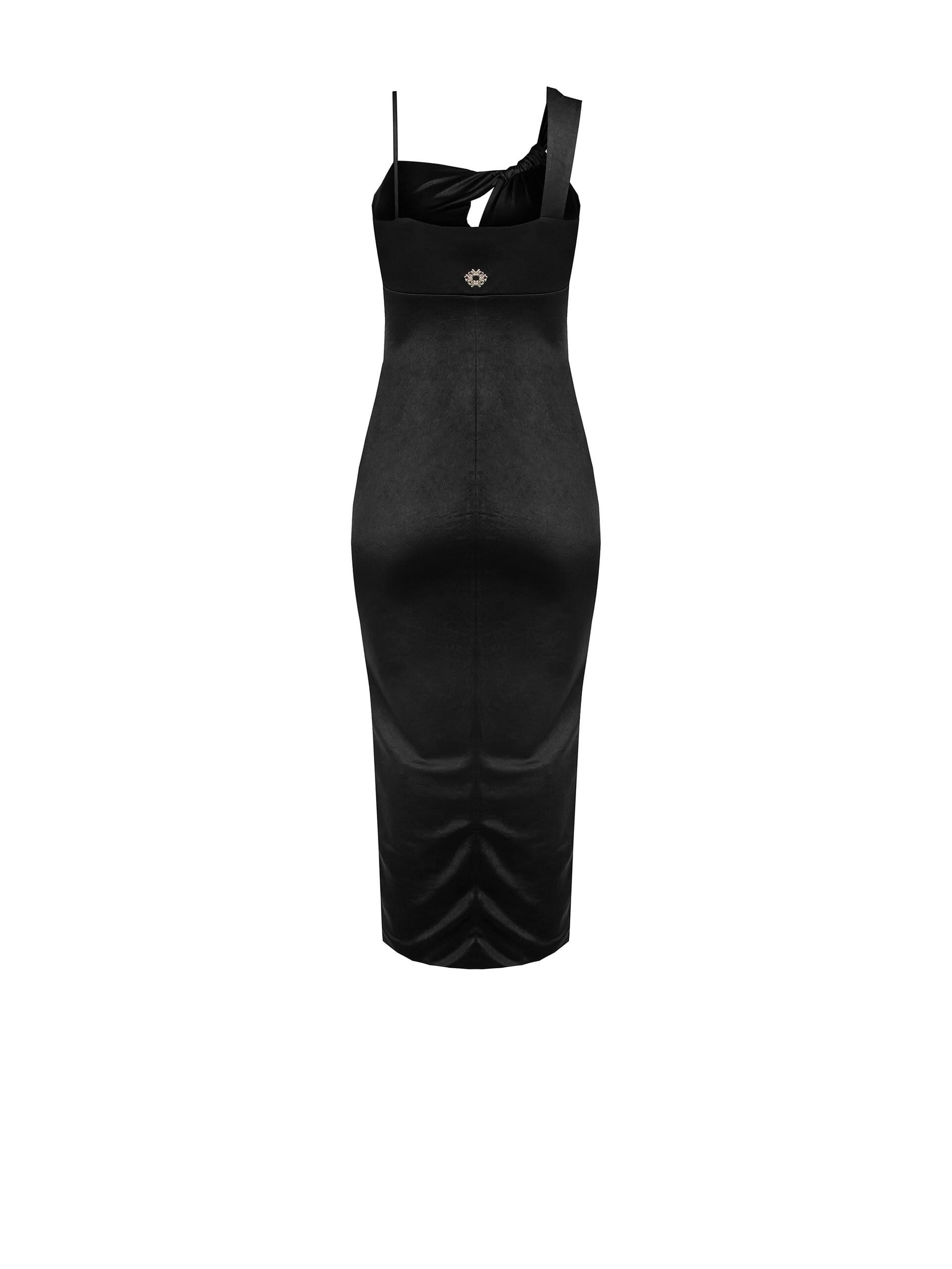 Abito A Tubino In Maglia Lucida Con Cut-Out Sul Décolleté Rinascimento