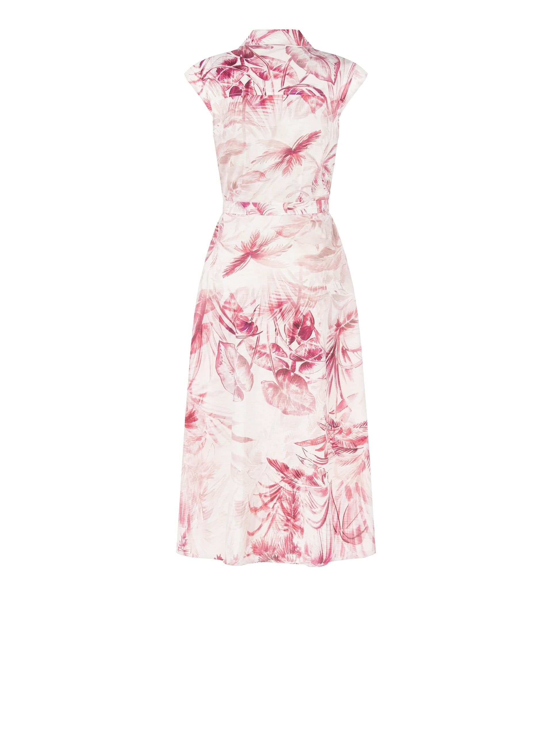 Long Cotton Chemise Dress With Coordinated Belt Rinascimento