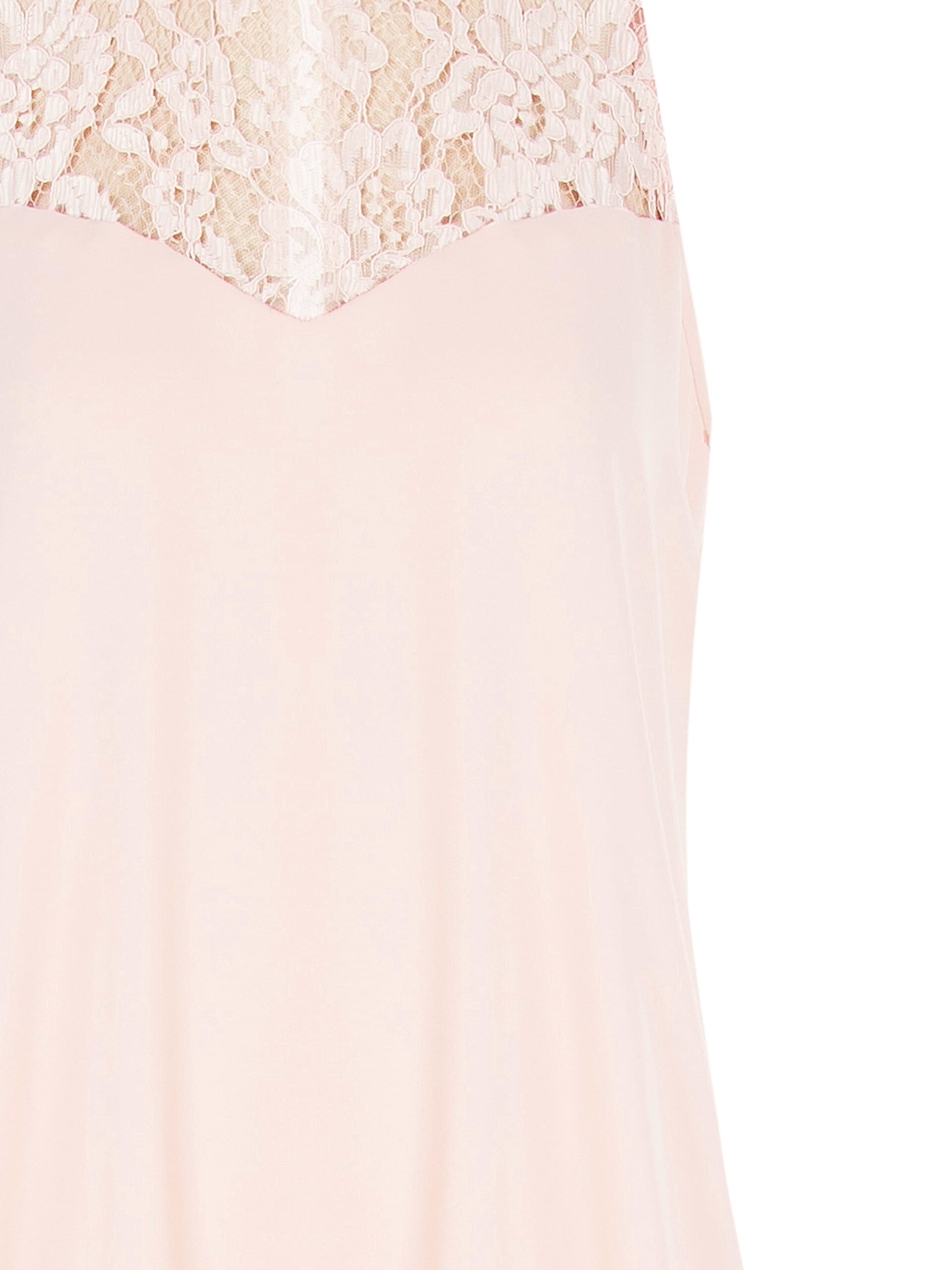 Fluid Fabric Short Bouffant Dress With Lace Insert Rinascimento