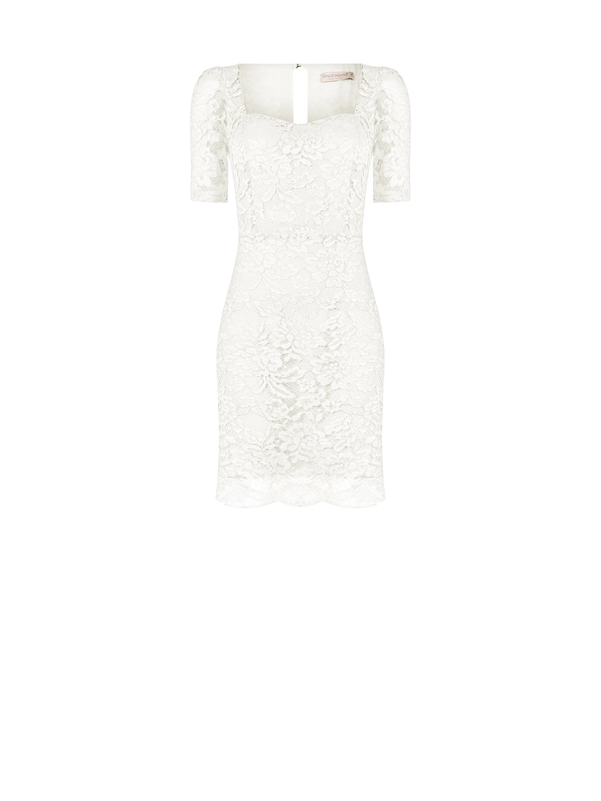 Rinascimento Short Lace Sweetheart Neckline Dress