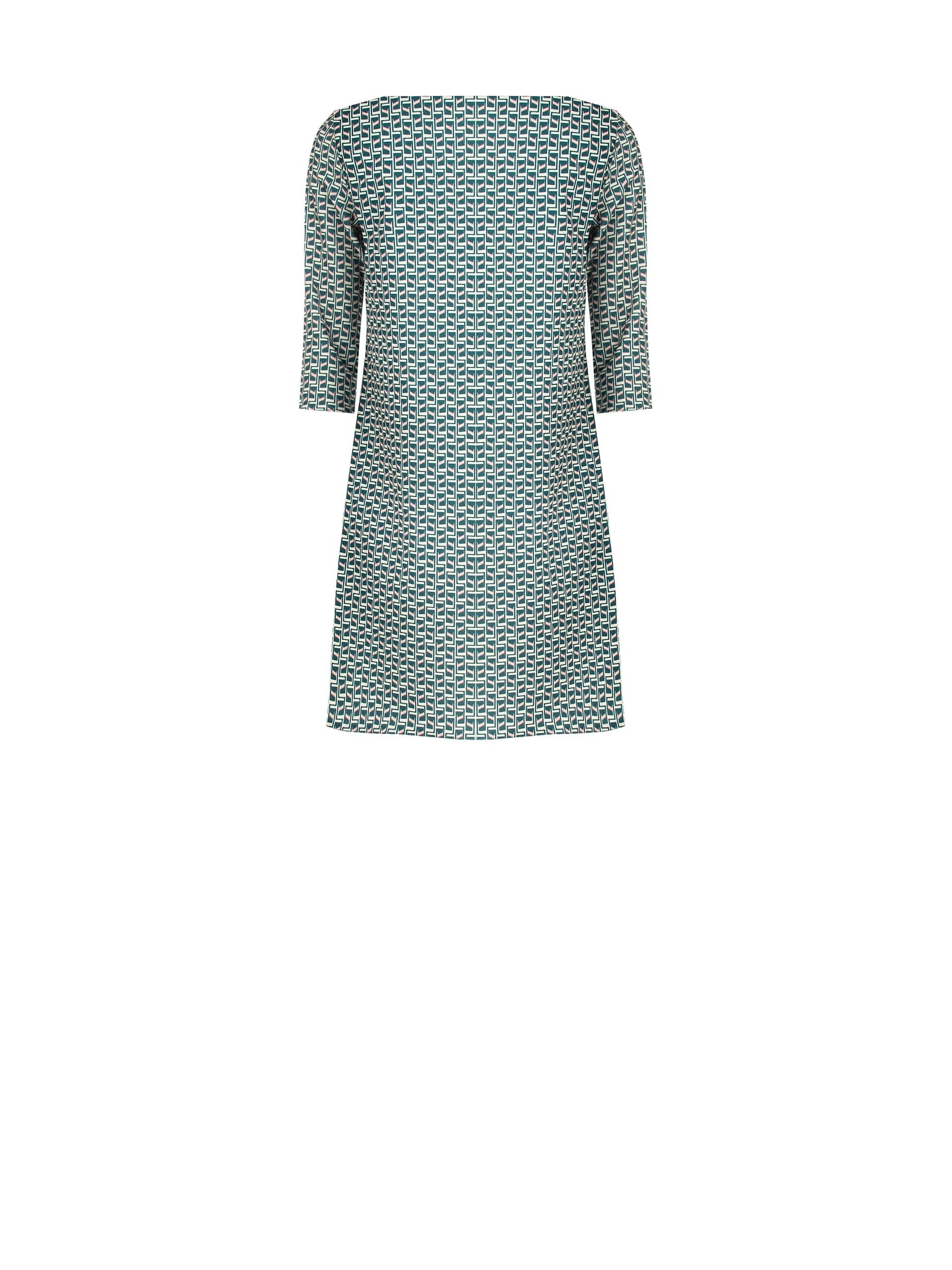 Rinascimento - Robe courte en crêpe imprimé et scuba