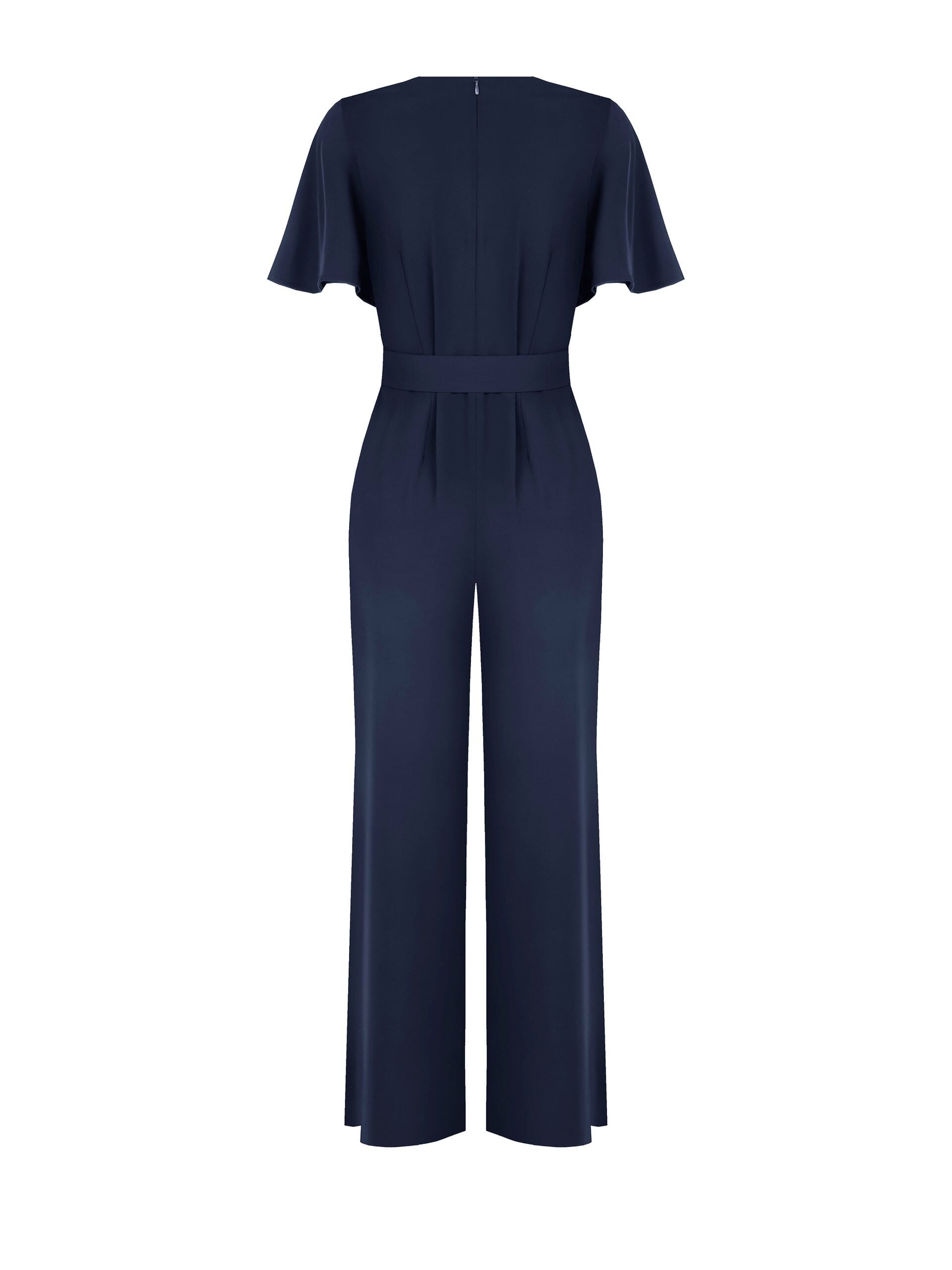 Costume une pièce fluide avec ceinture rigide coordonnée et encolure croisée Rinascimento
