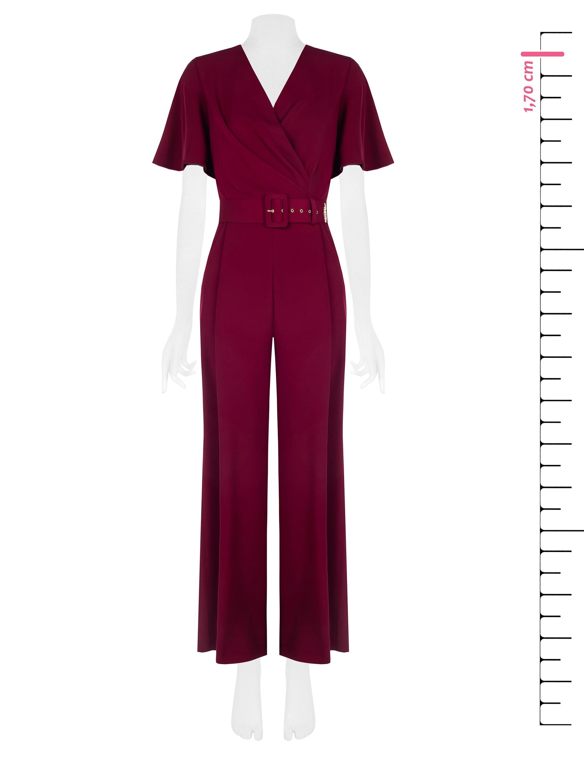 Costume une pièce fluide avec ceinture rigide coordonnée et encolure croisée Rinascimento