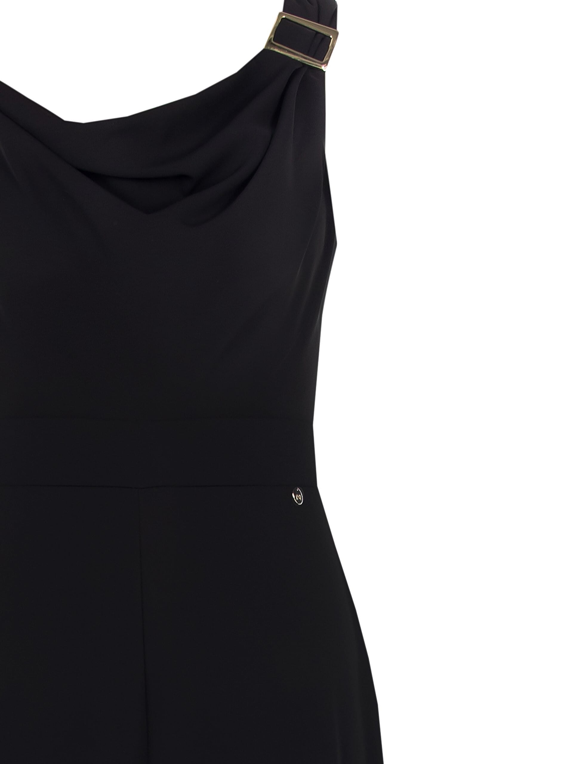 Combinaison une pièce Palazzo fluide avec bandoulière roulée et boucle métallique Rinascimento