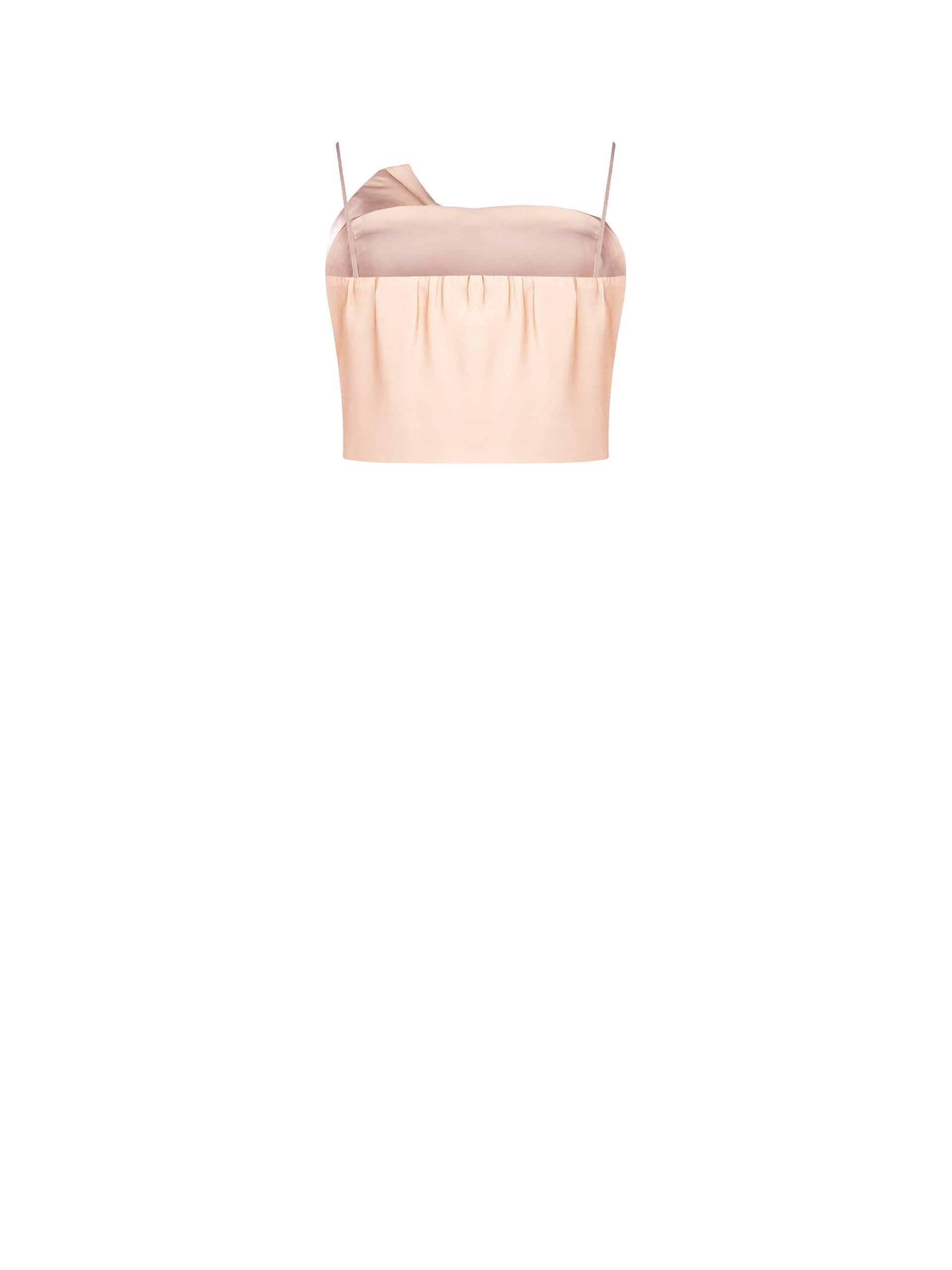 Rinascimento Crop Top Corset avec bonnets en viscose étincelante