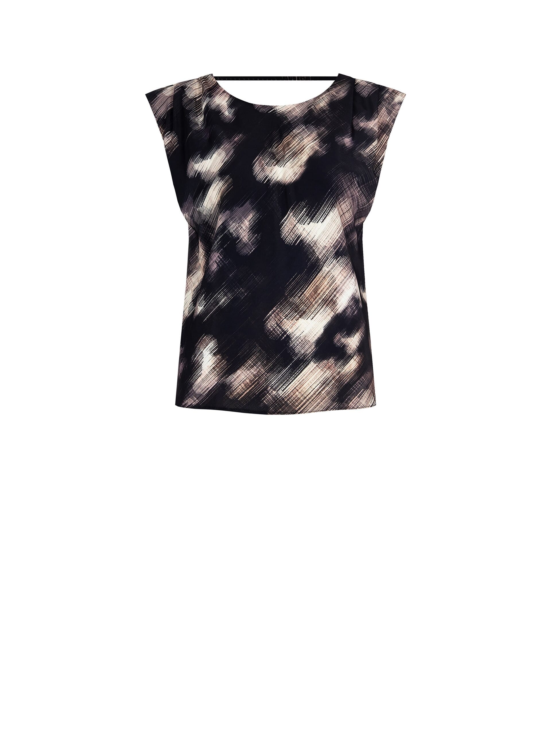 Top à larges plis avec plis aux épaules Rinascimento