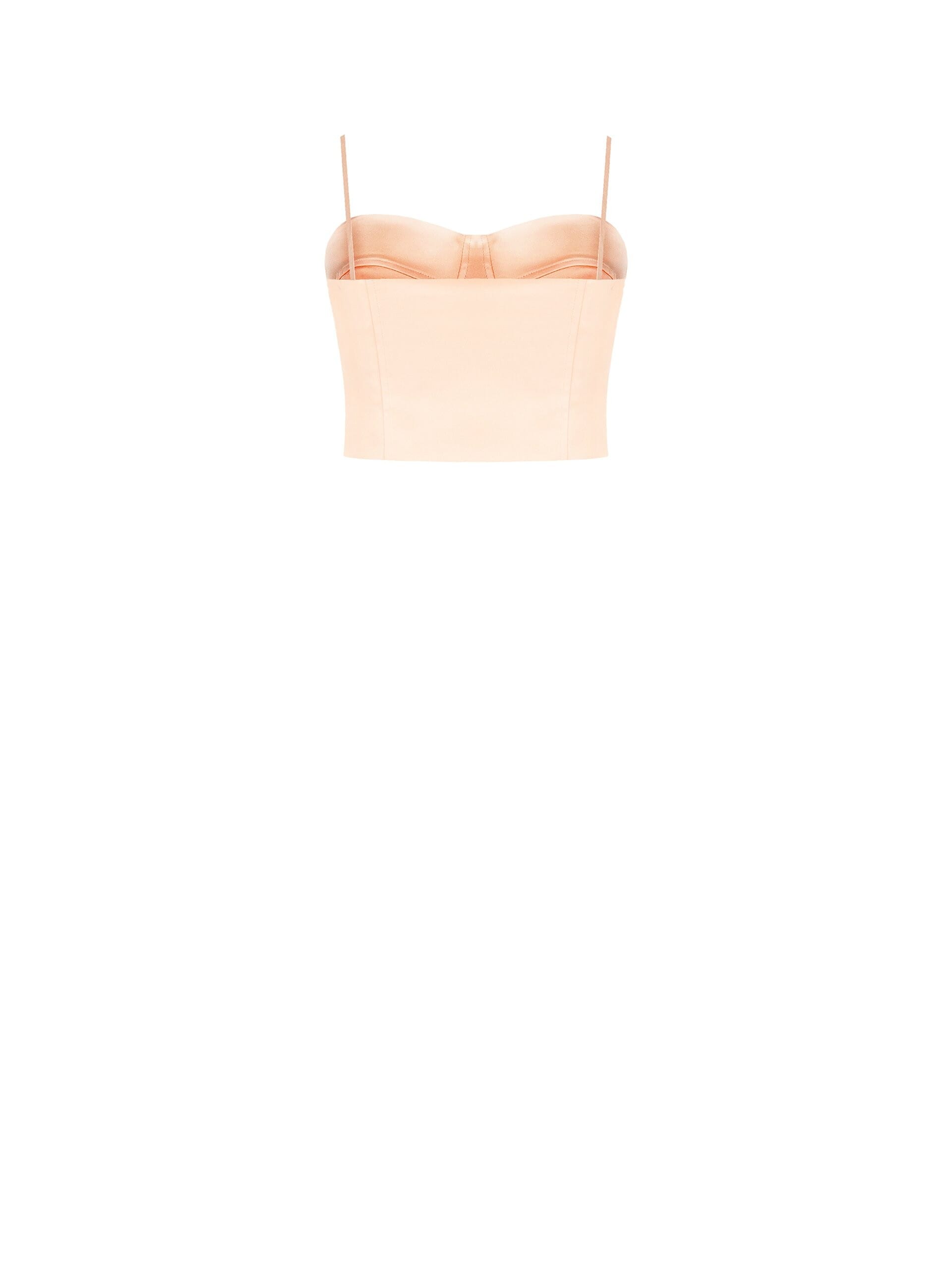 Satin Bustier Crop Top Rinascimento