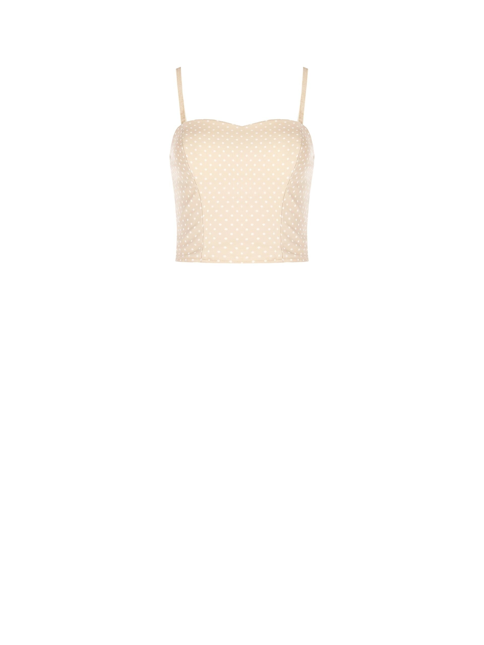 Rinascimento Polka Dot Bustier Top
