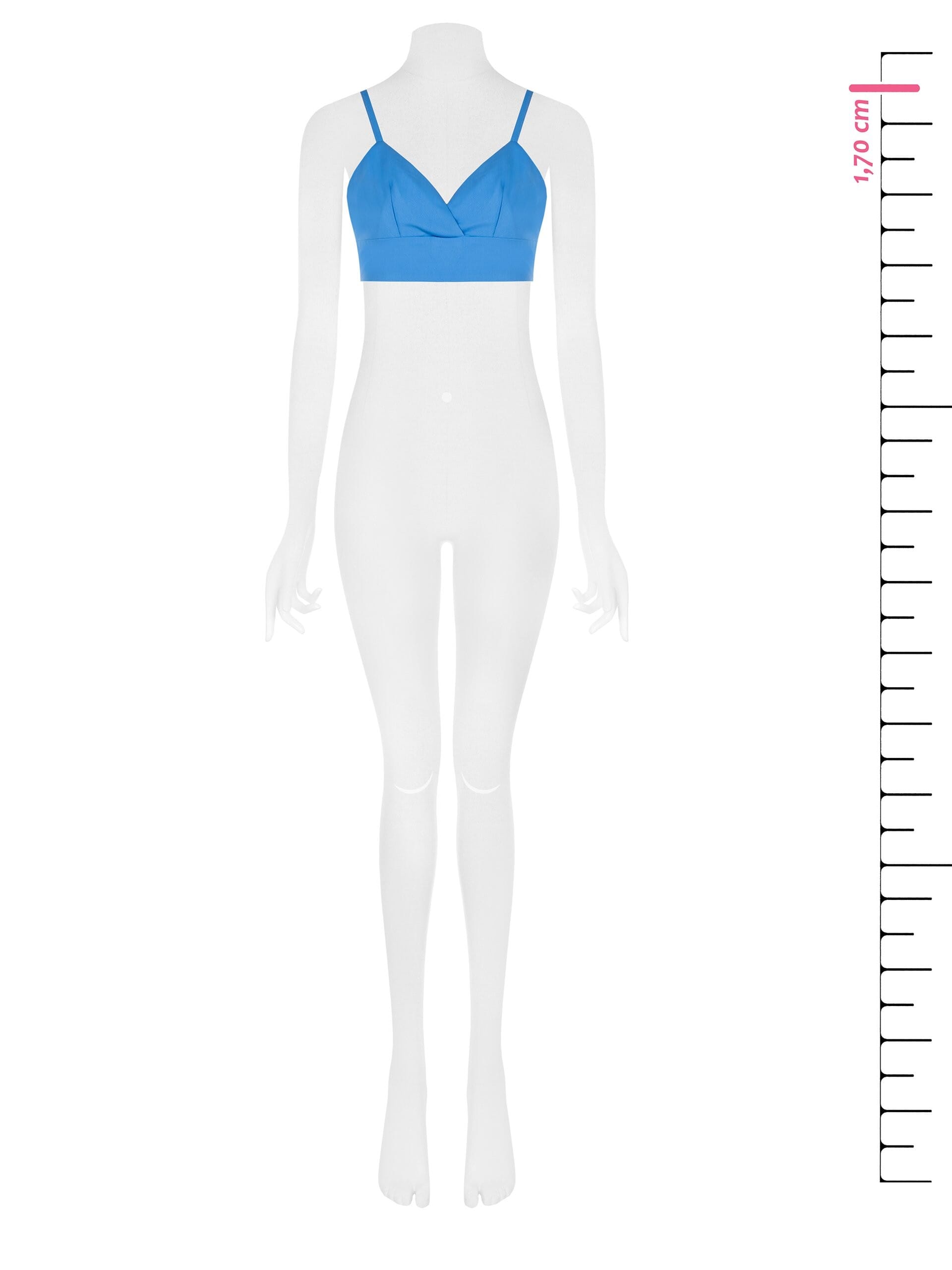 Rinascimento - Top bralette en tissu bi-stretch avec dos élastique brodé