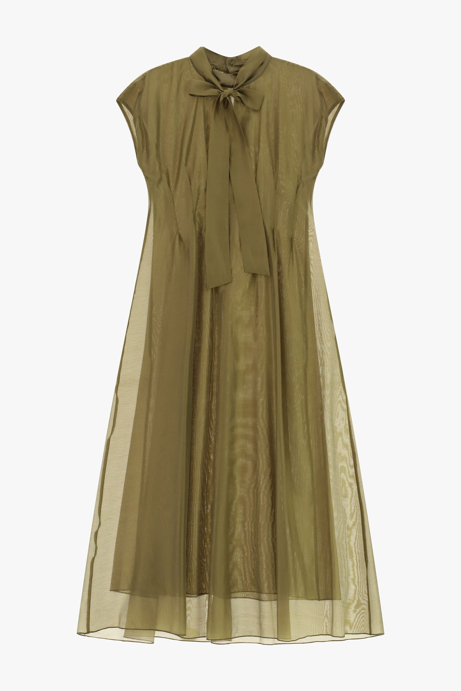 Robe midi évasée avec col Dixie Ruban