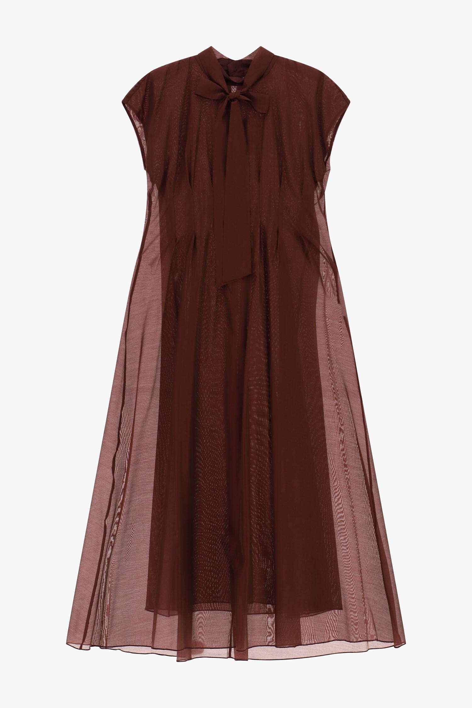 Robe midi évasée avec col Dixie Ruban