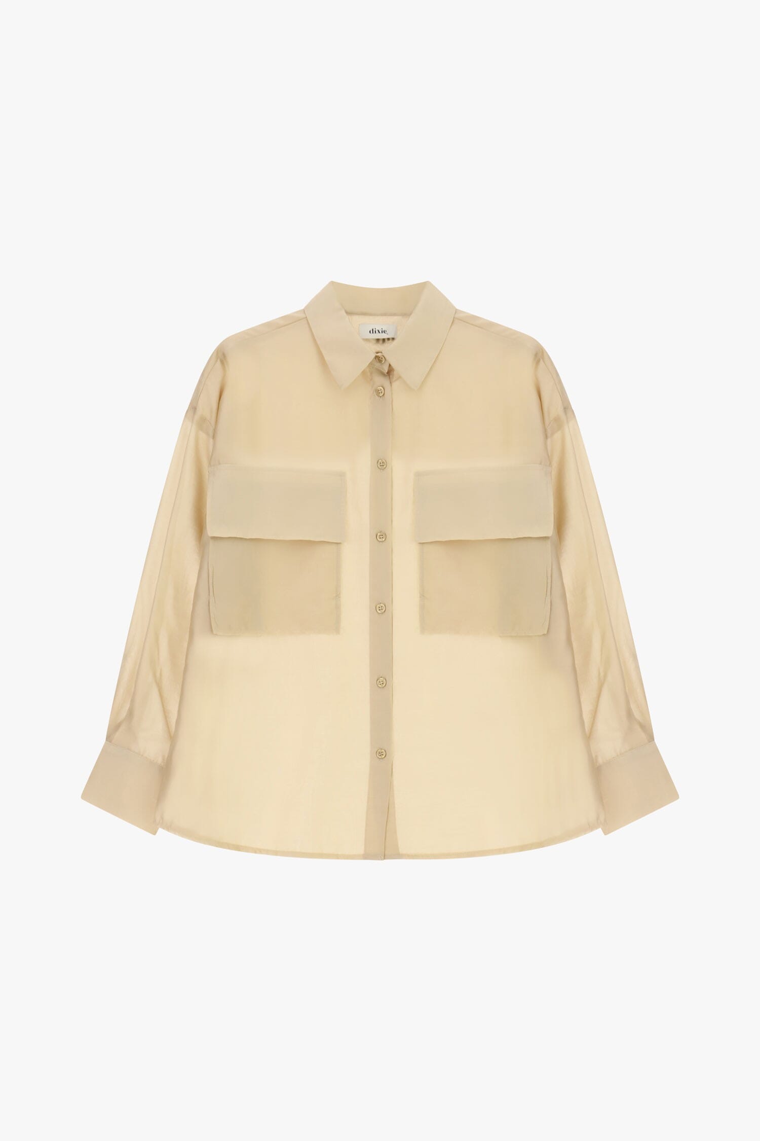 Camicia Trasparente Con Tasche Frontali Oversize Dixie