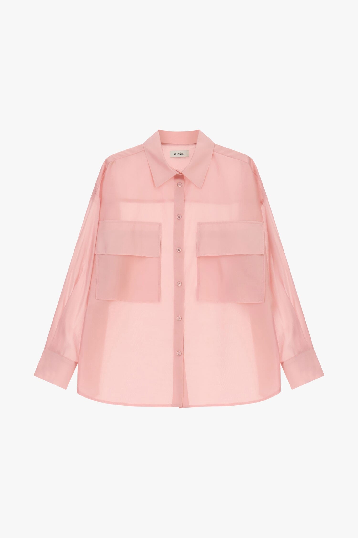 Camicia Trasparente Con Tasche Frontali Oversize Dixie