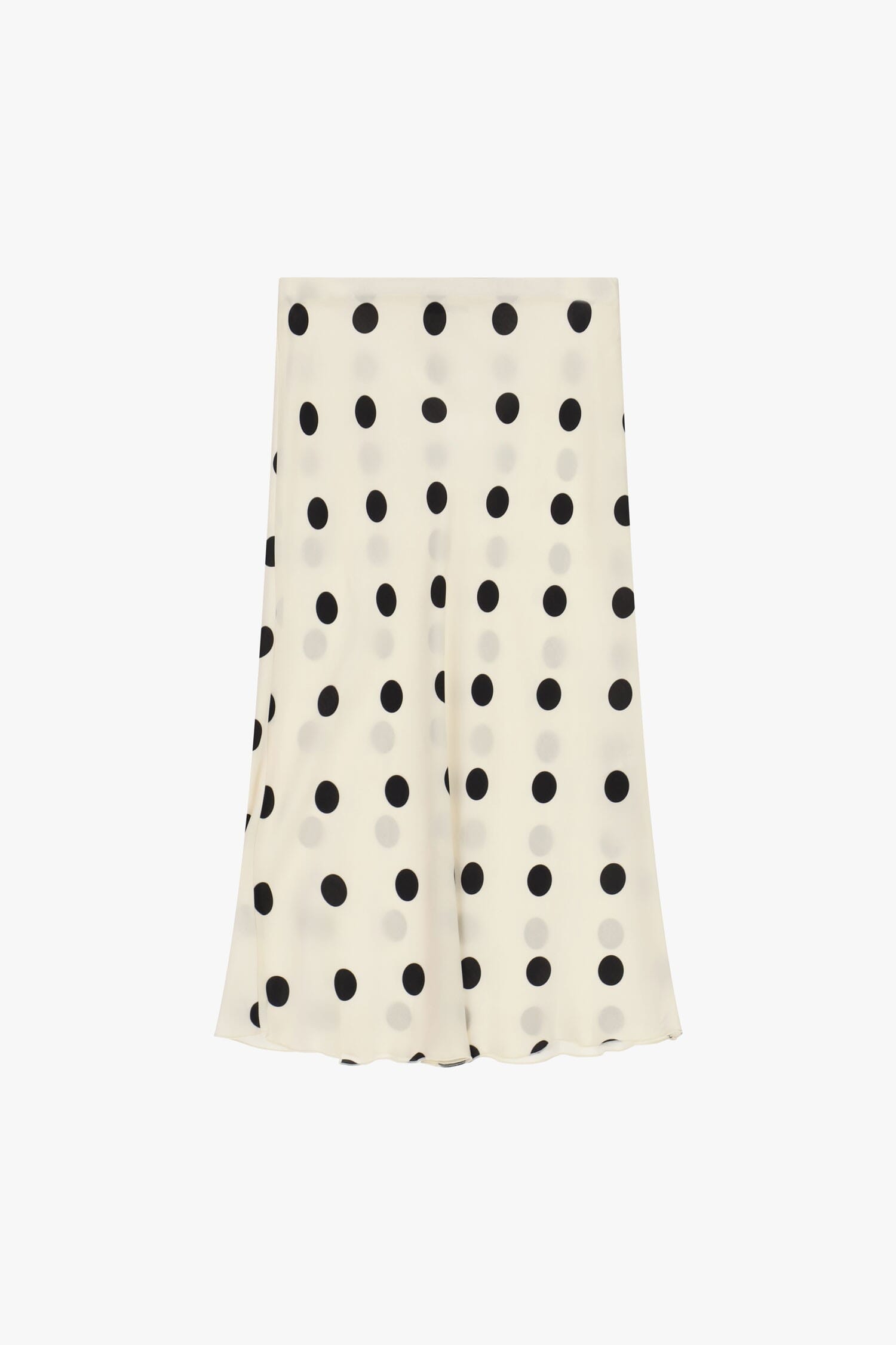 Polka Dot Midi Skirt With Dixie Flared Line