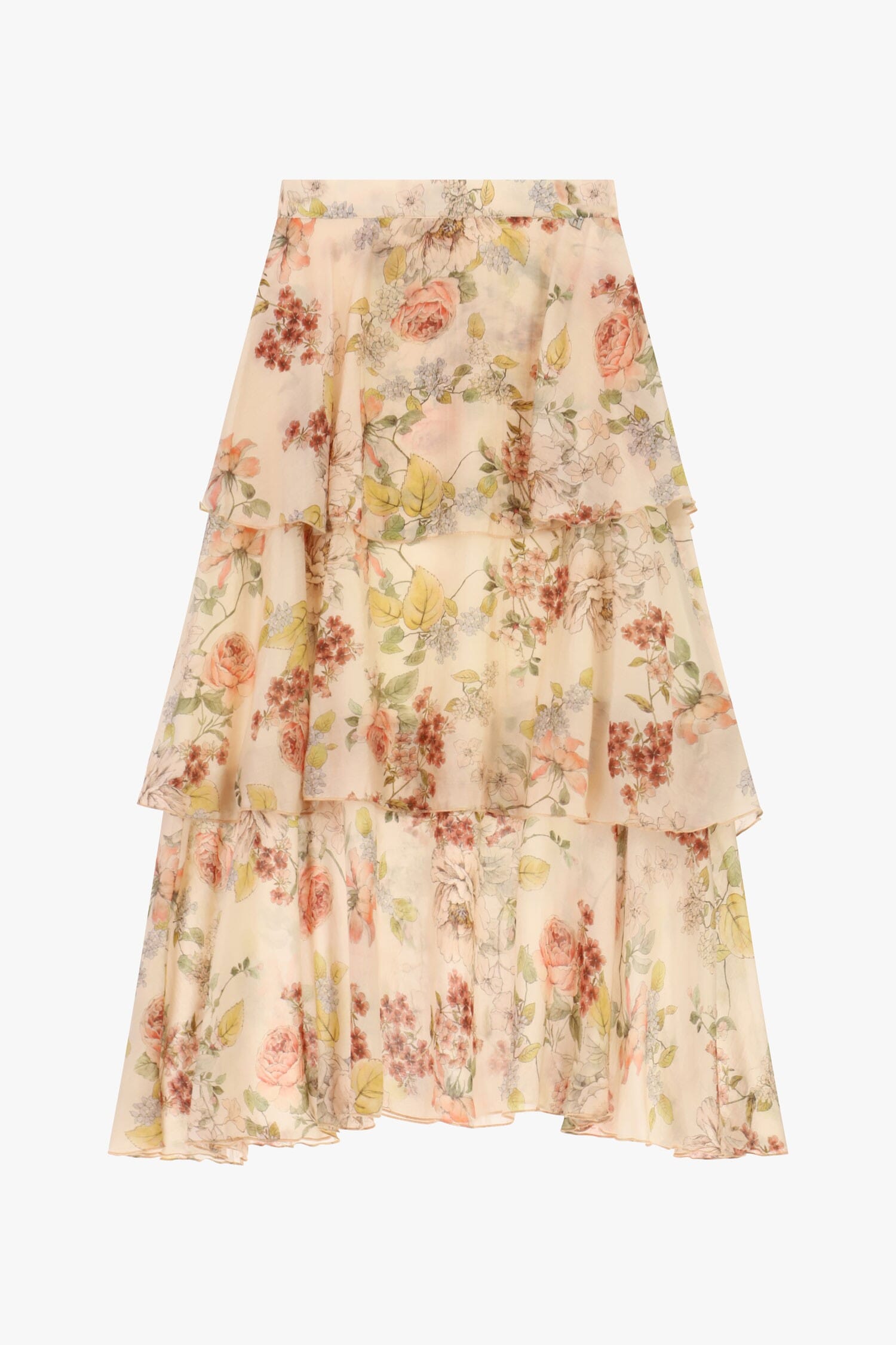 Jupe longue à volants avec imprimé floral Dixie