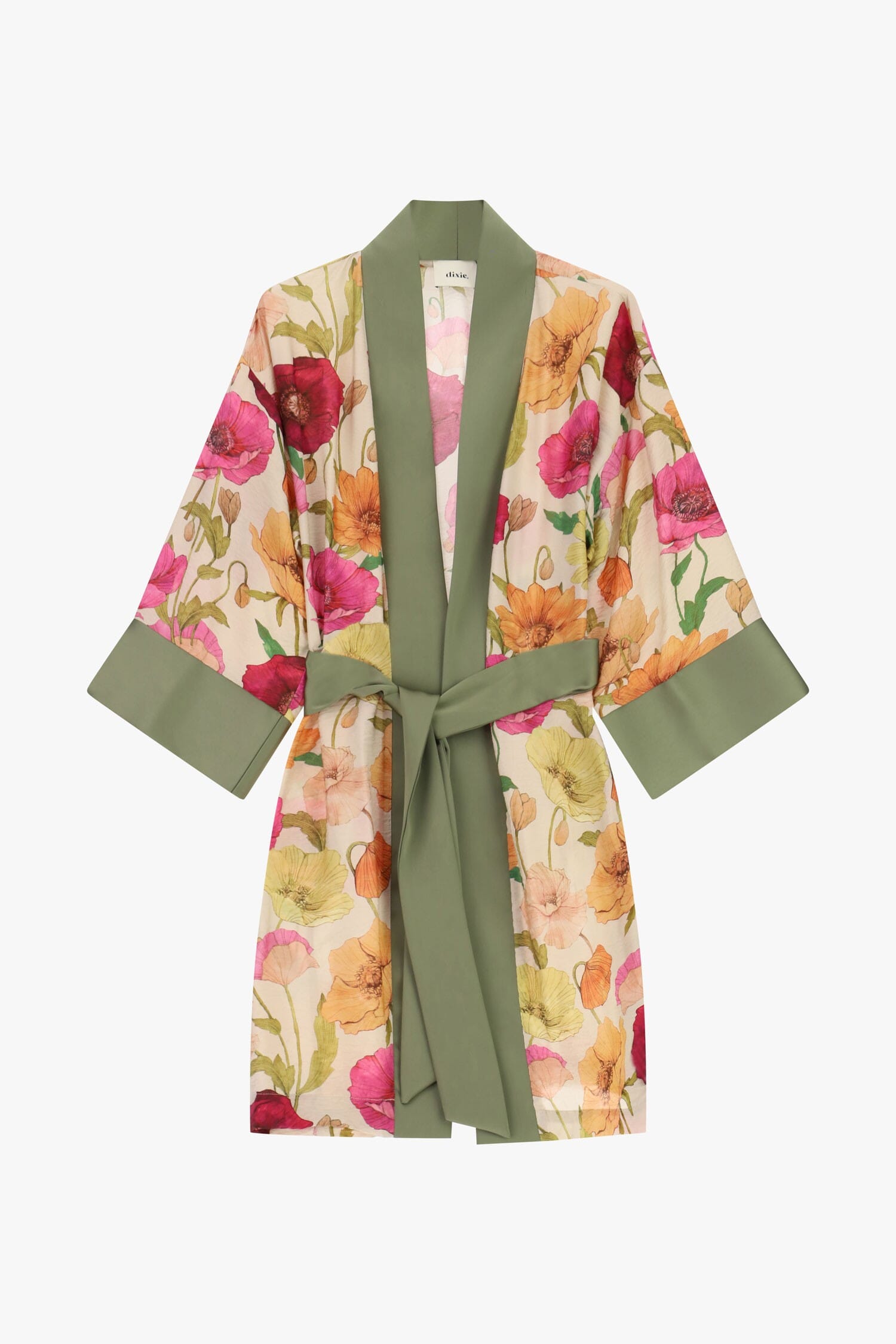 Manteau fantaisie floral léger avec ceinture Dixie