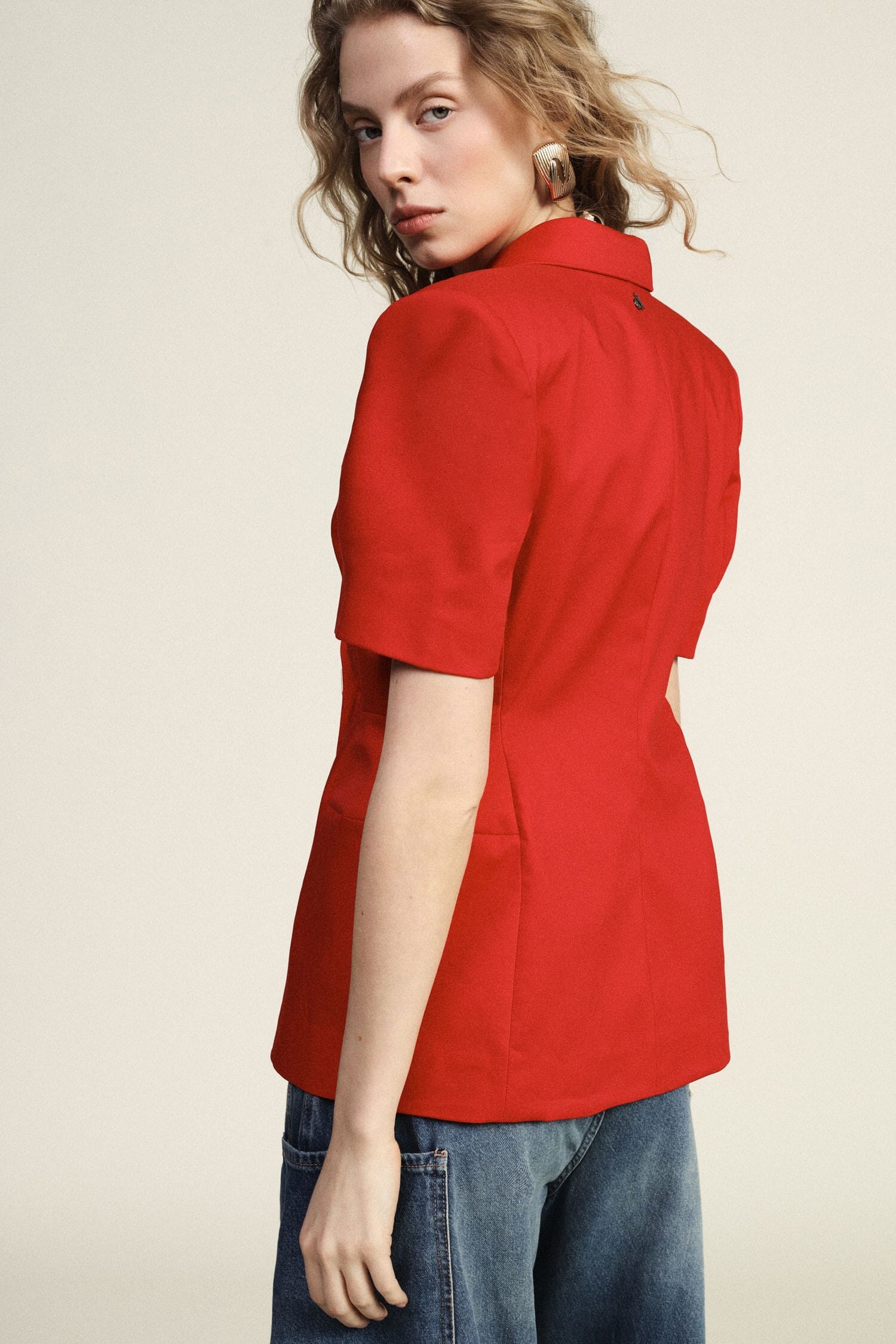 Blazer Doppio Petto Maniche Corte Sartoriale Dixie