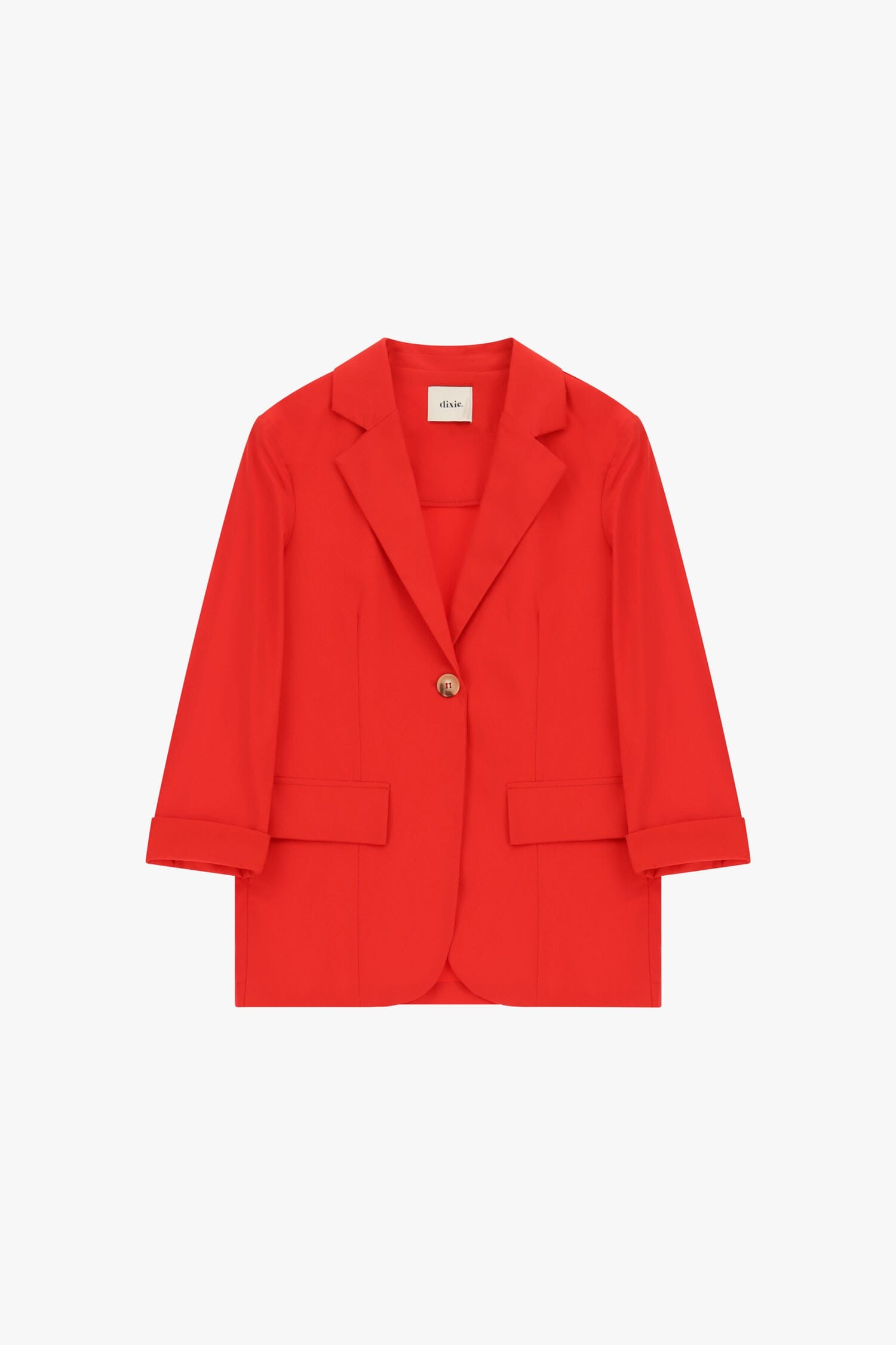 Blazer à simple boutonnage avec manches retroussées et poches Dixie