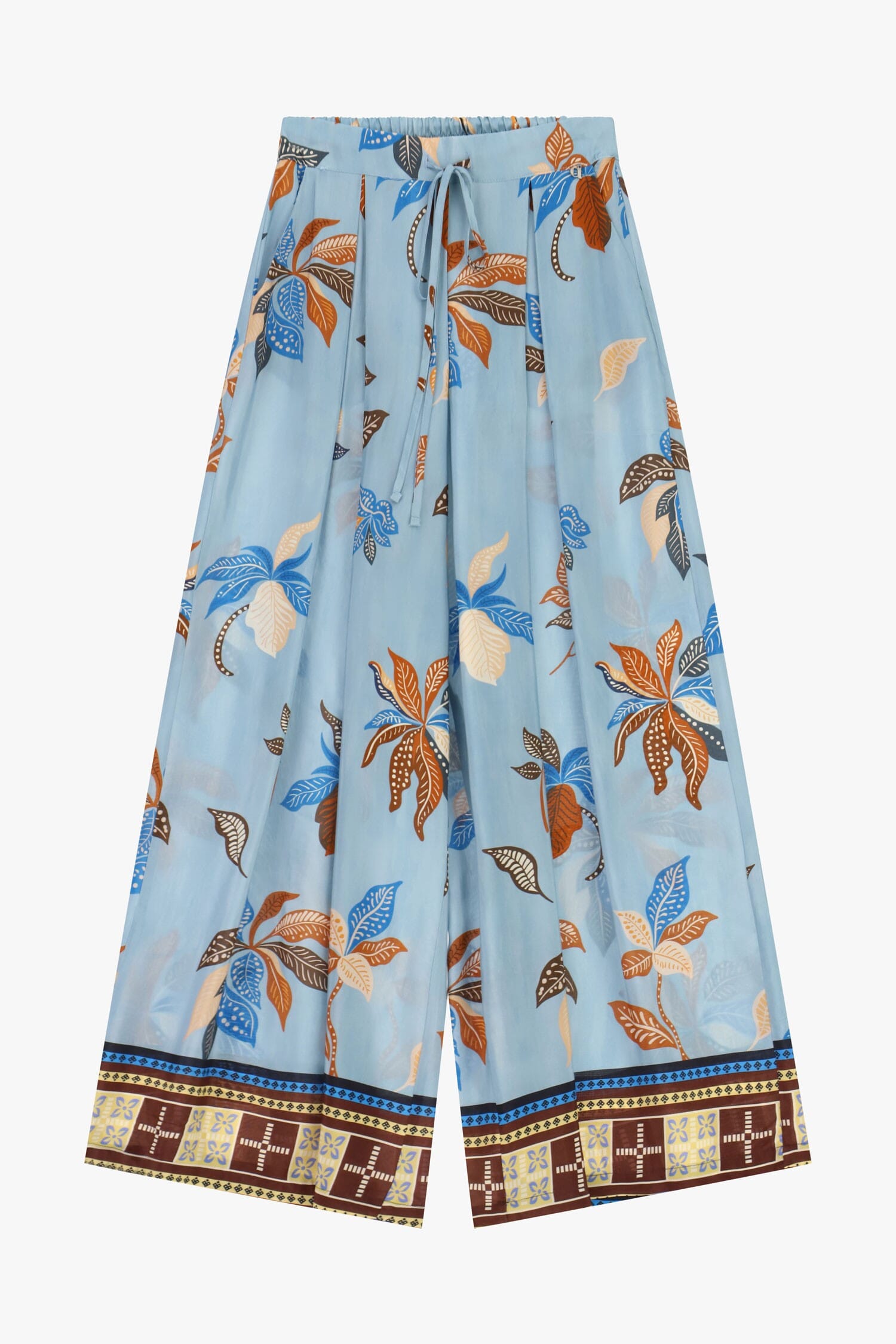 Pantaloni Palazzo Fantasia Con Vita Alta E Coulisse Dixie