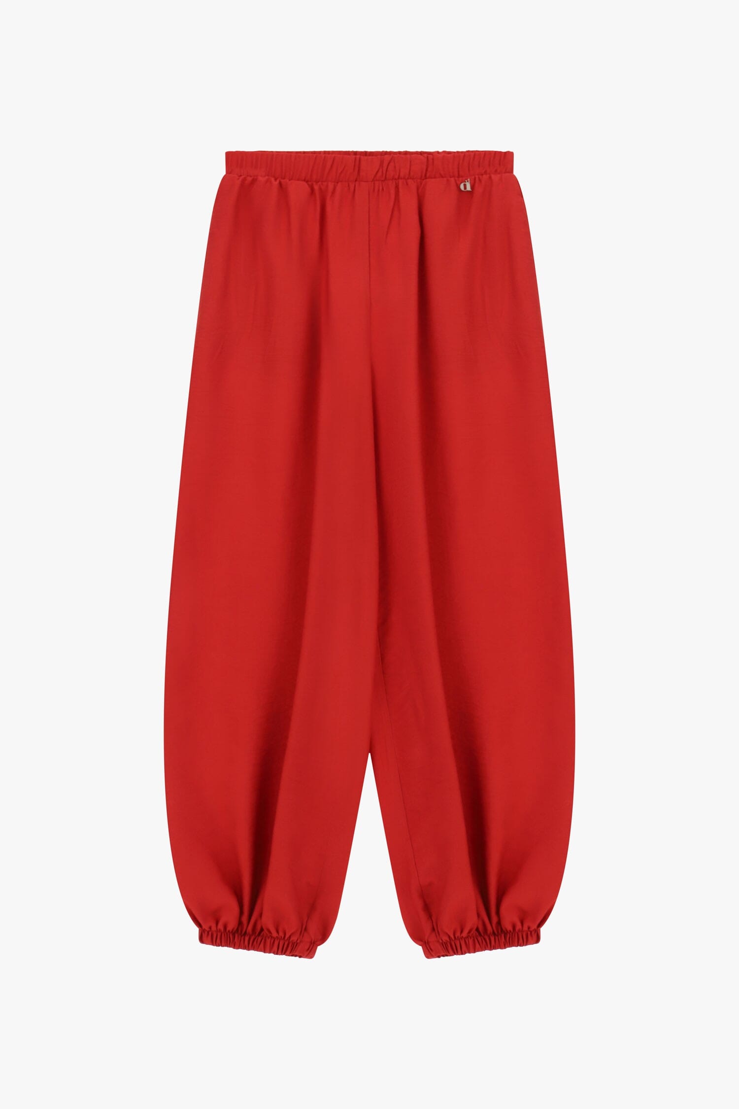 Pantaloni Jogging Con Elastico In Vita E Fondo Dixie